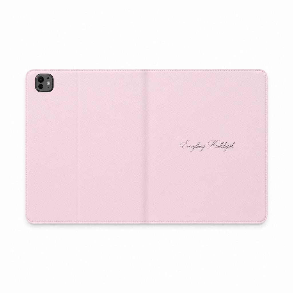 PINK EVERYTHING HALLELUJAH IPAD TABLET FOLIO CASE