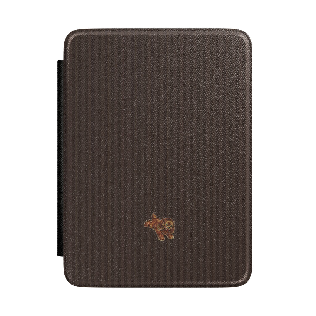 BROWN STRIPES PARK AVENUE PUPPY KINDLE CASE HARDCOVER