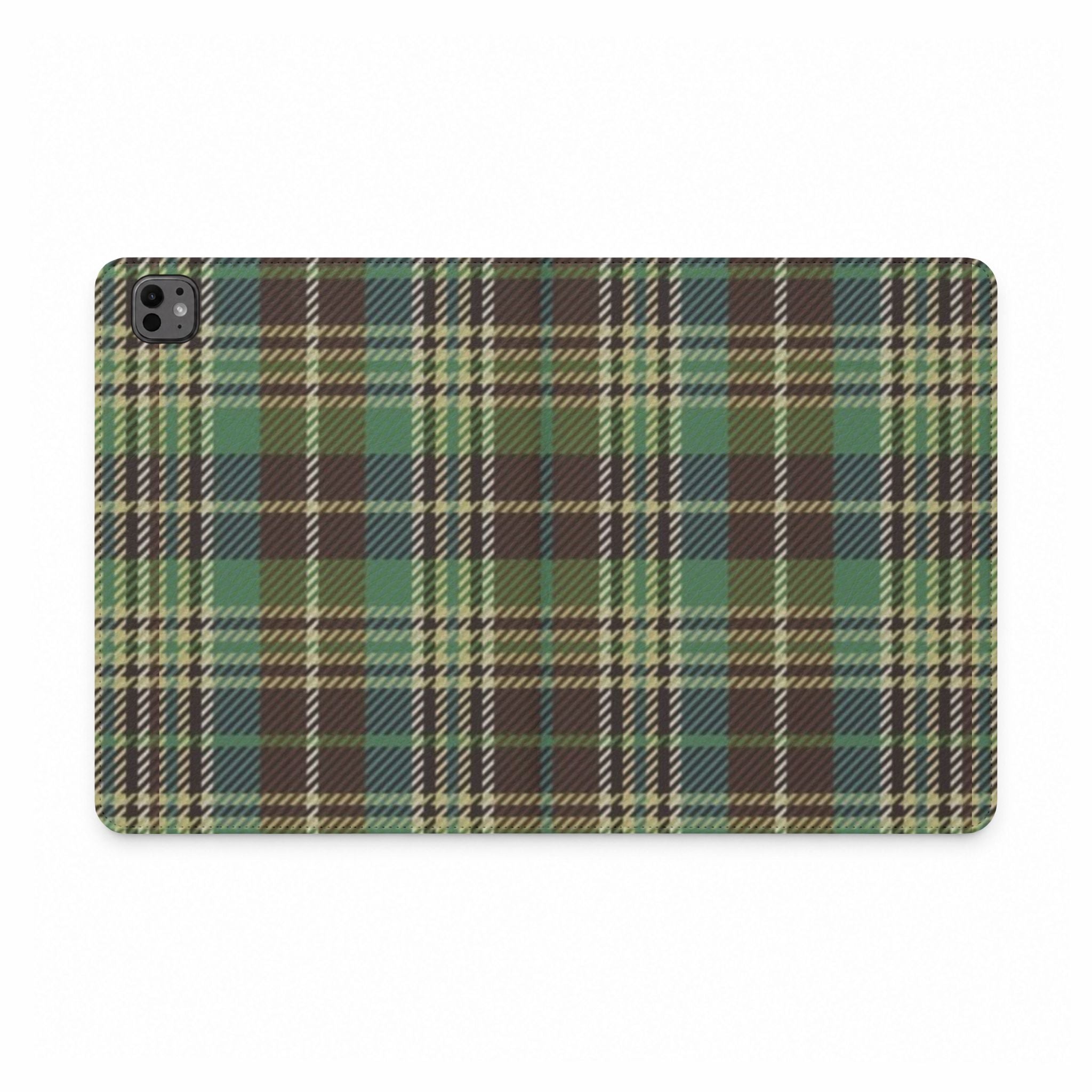 OCTOBER PLAID IPAD TABLET FOLIO CASE