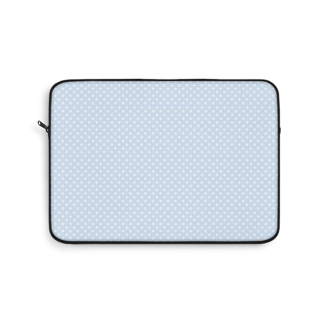 SNOW BLUE POLKA DOTS KINDLE IPAD & LAPTOP SLEEVE