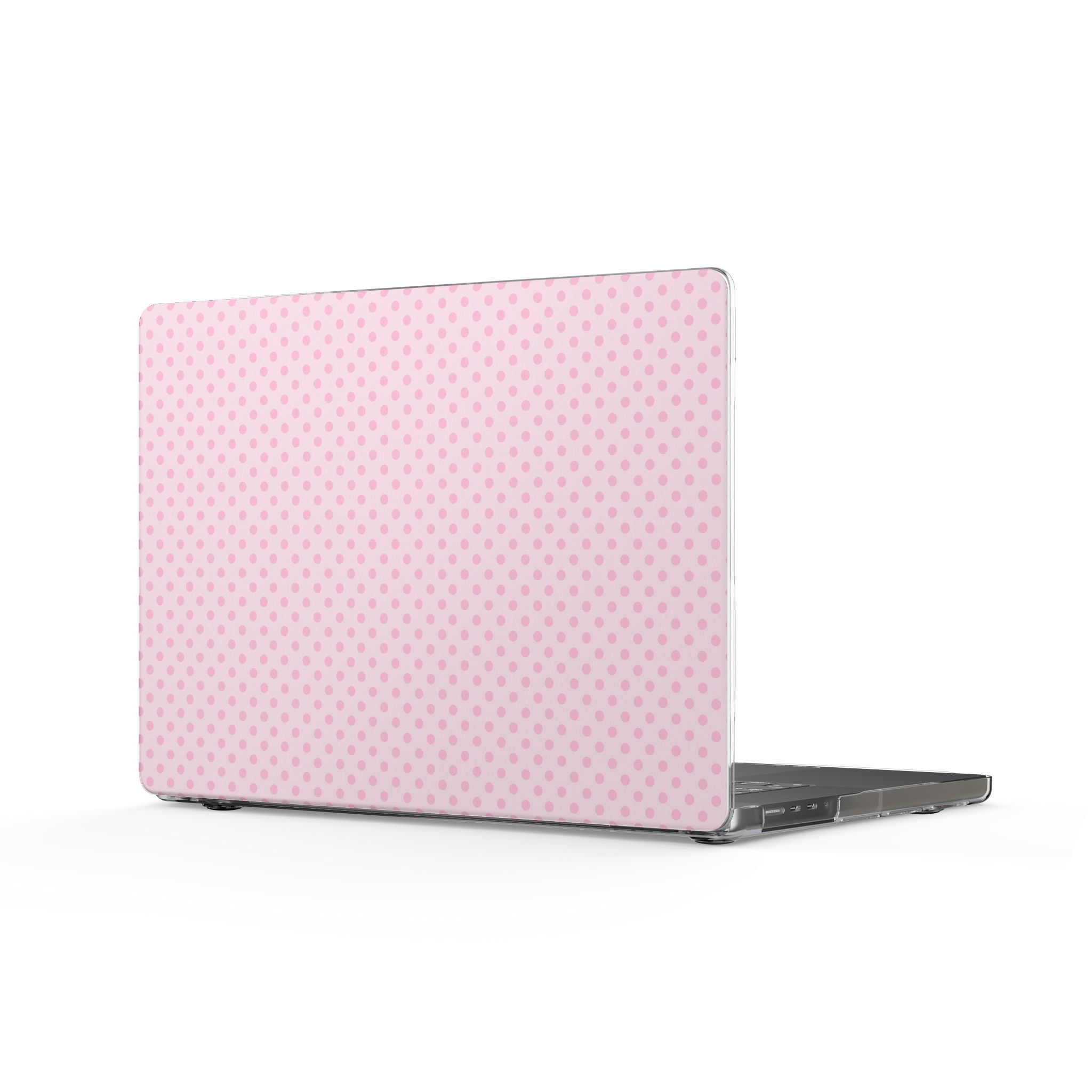 BABY PINK POLKA DOTS MACBOOK COVERS