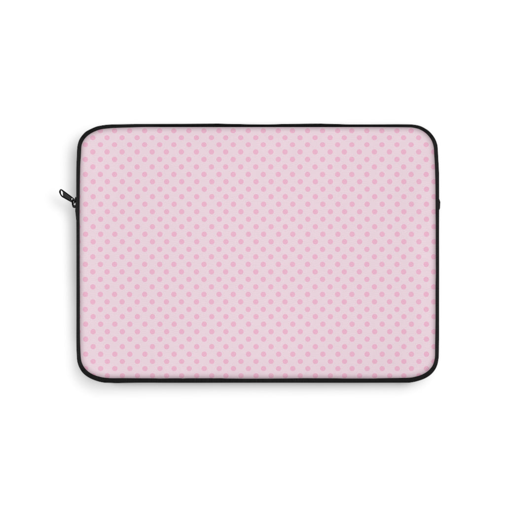 BABY PINK POLKA DOTS KINDLE IPAD & LAPTOP SLEEVE