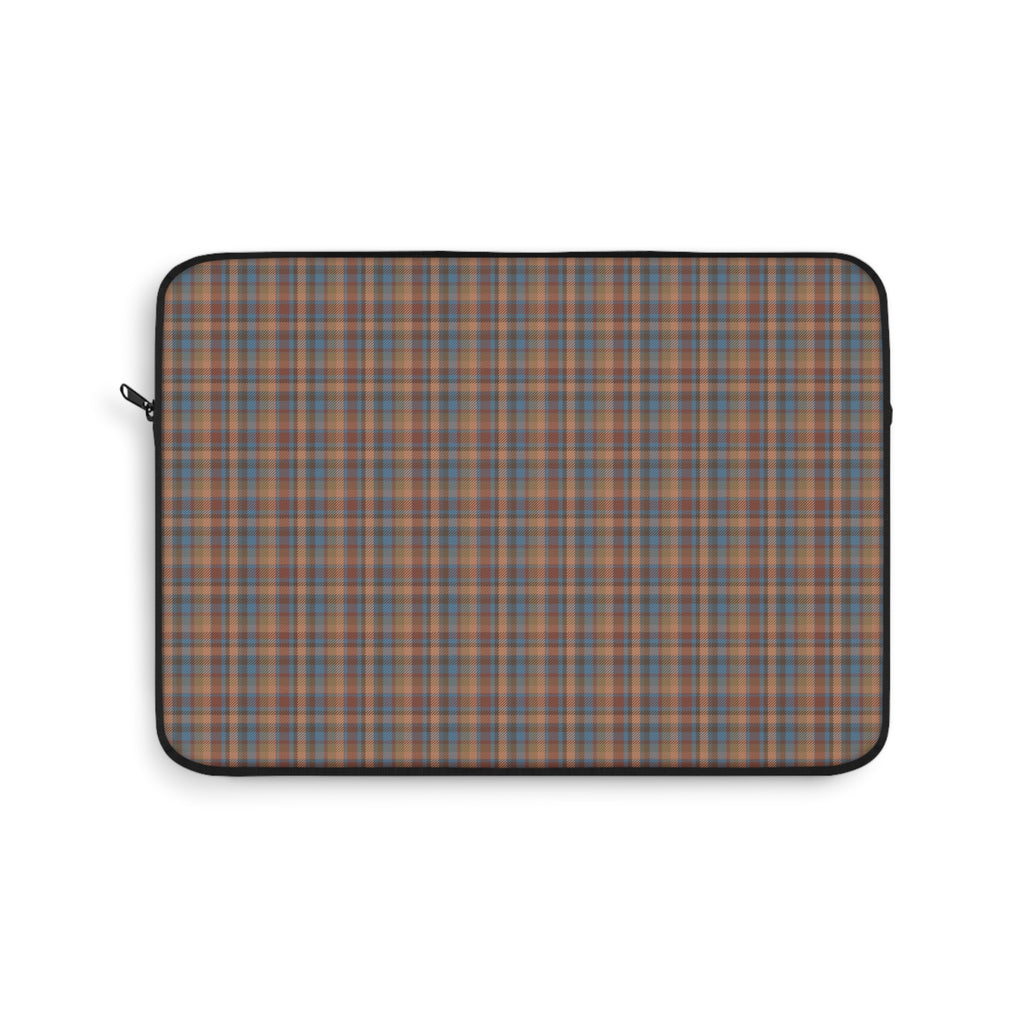 BROWN PLAID CHECKERED KINDLE IPAD & LAPTOP SLEEVE