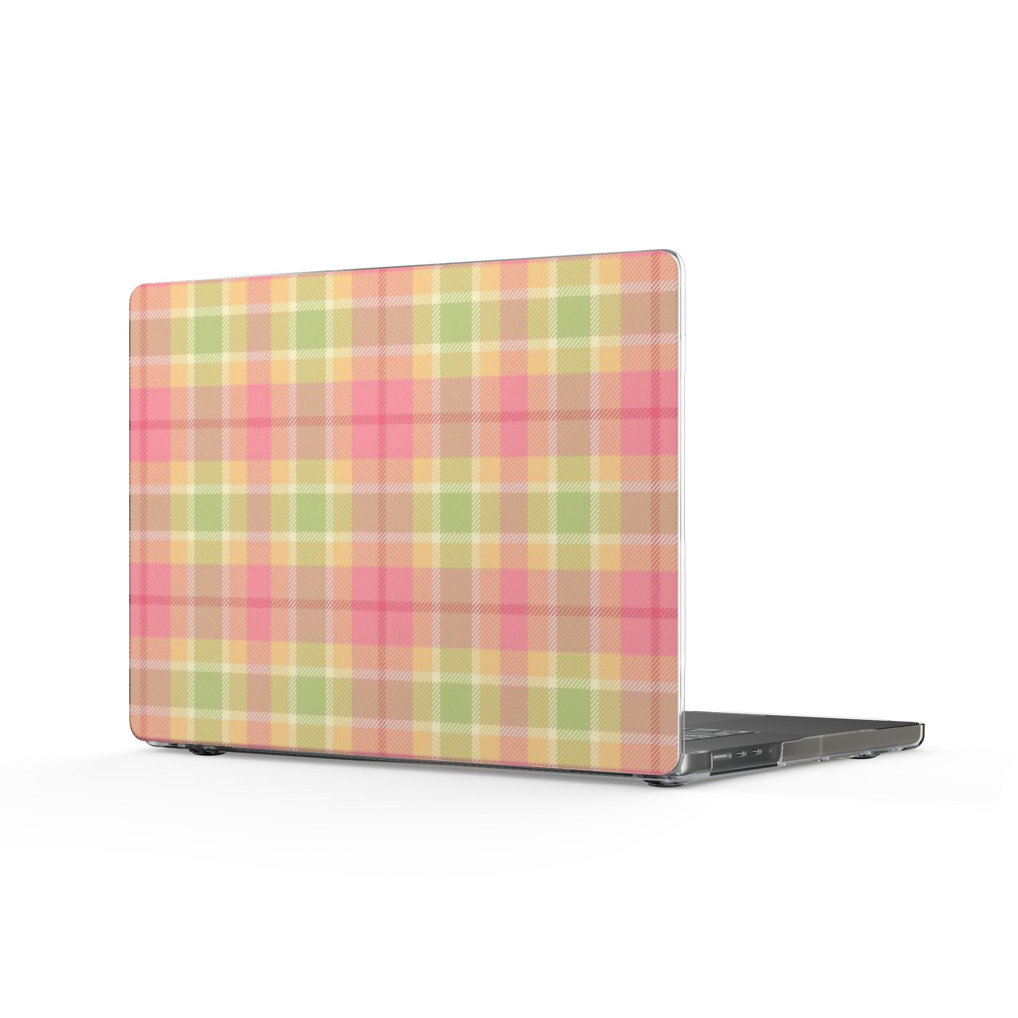 GUAVA PLAID MACBOOK COVERS