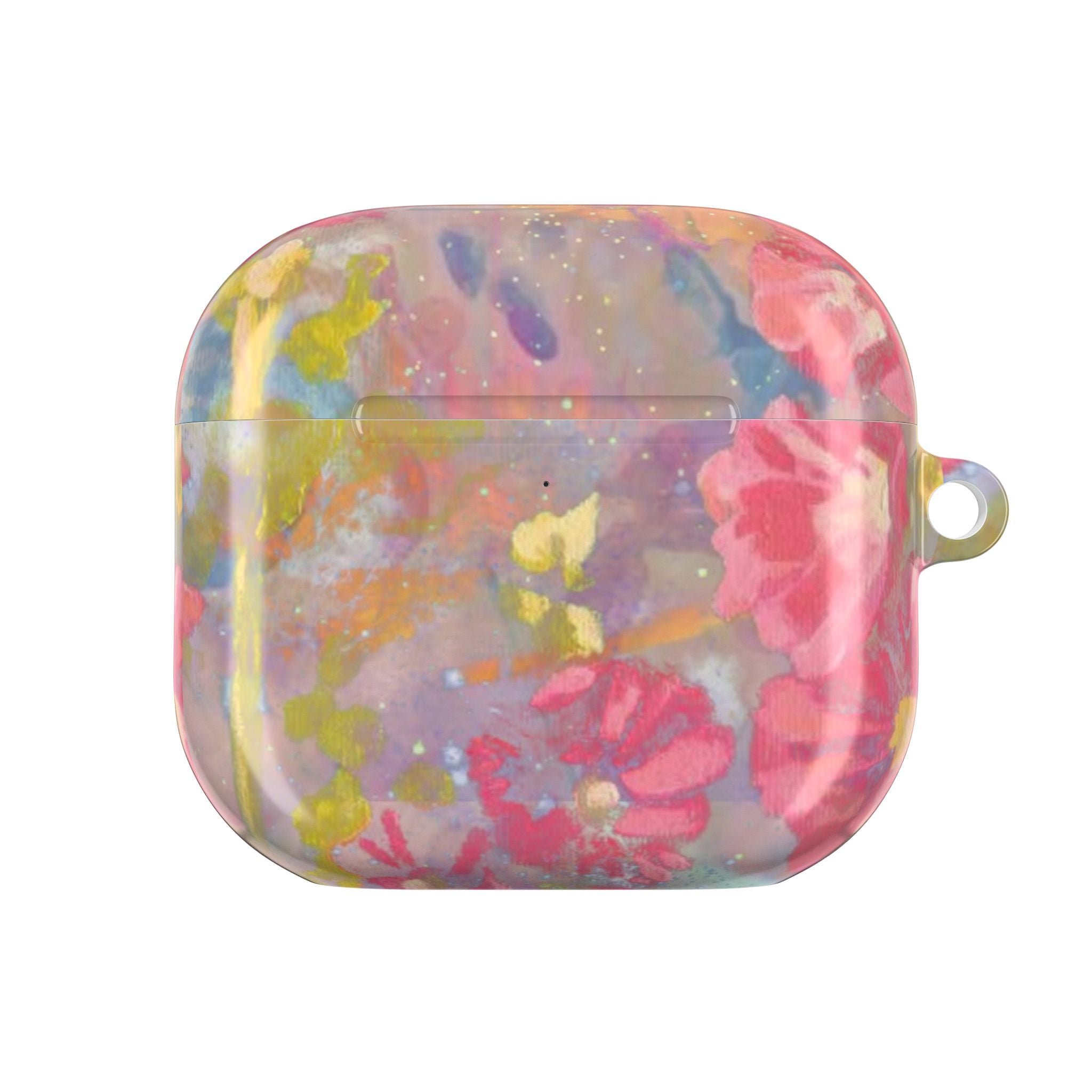 PINK WHIMSY PRISM FLORAL AIRPOD CASE