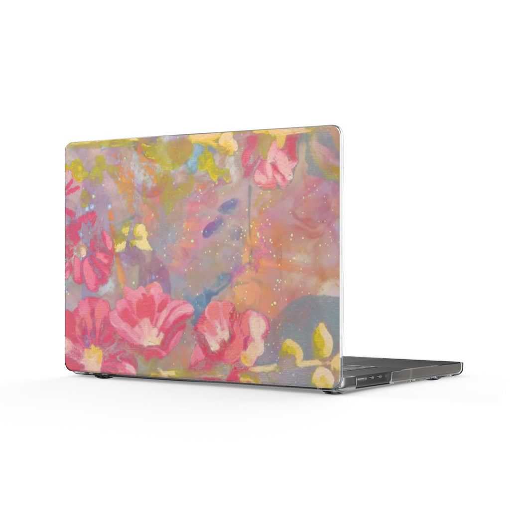 PINK WHIMSY PRISM FLORAL MACBOOK COVERS