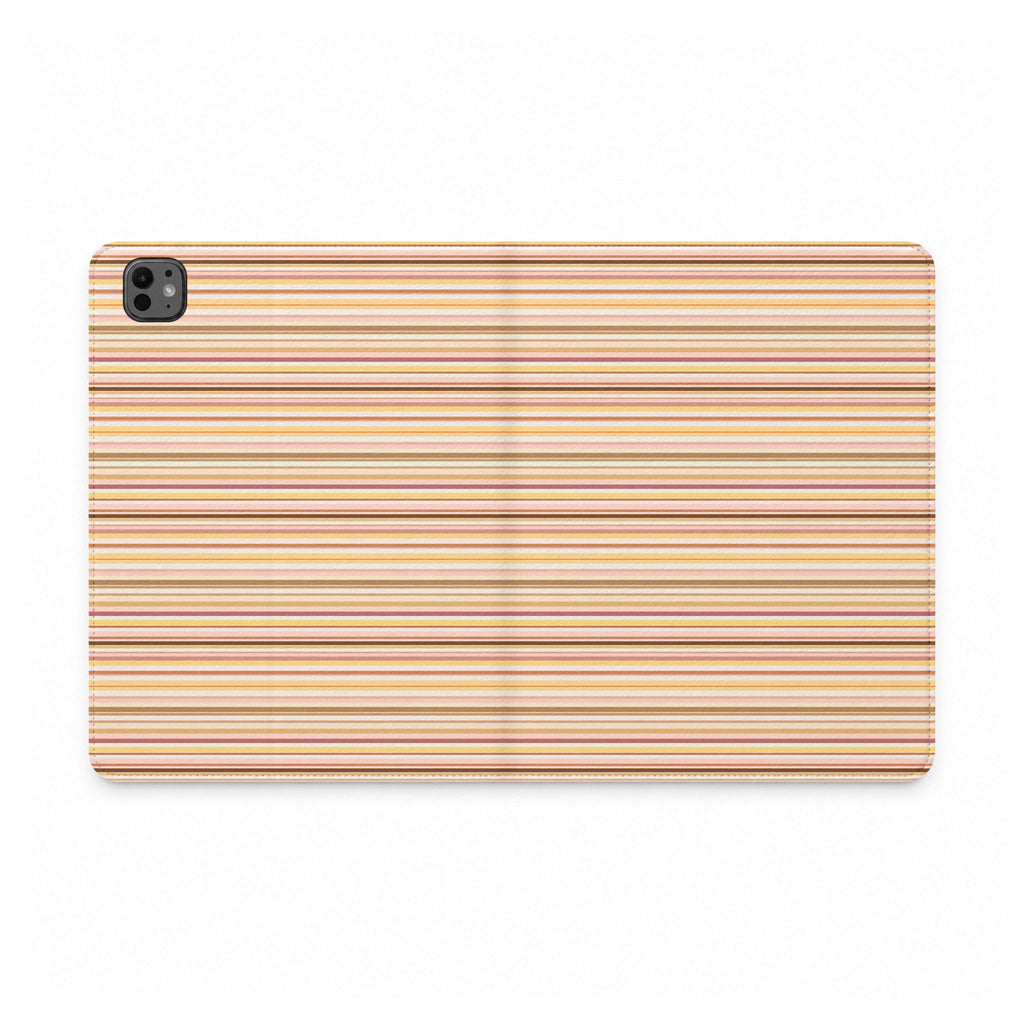 MINIMALIST YELLOW STRIPES IPAD TABLET FOLIO CASE