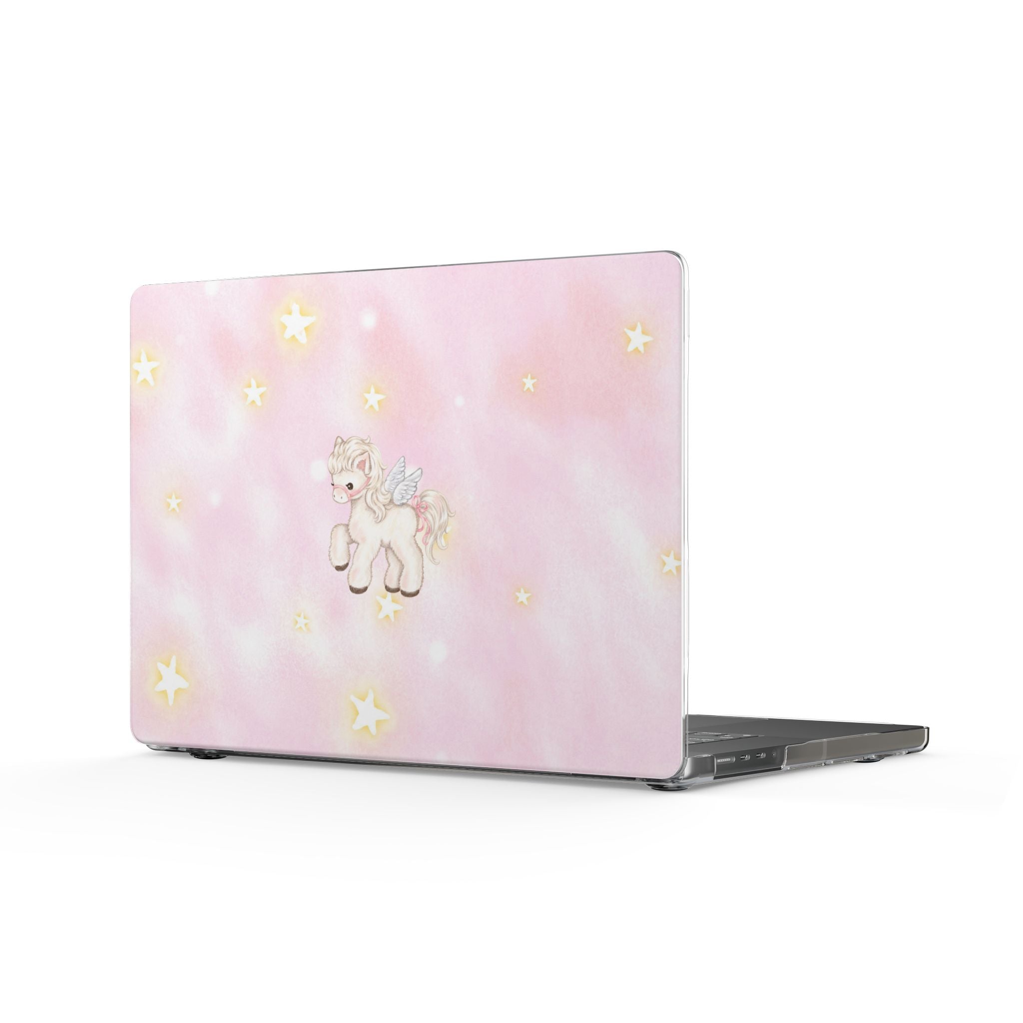 PINK ANGEL WINGS PONY UNICORN MACBOOK COVERS