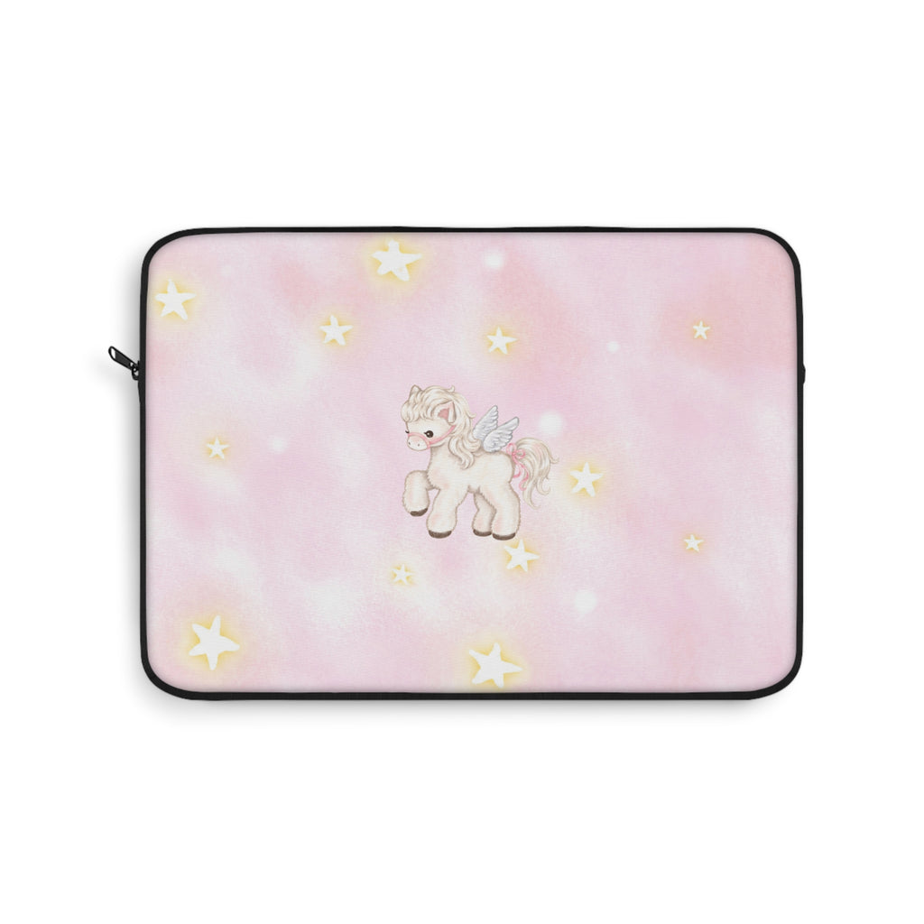 PINK ANGEL WINGS PONY UNICORN KINDLE IPAD & LAPTOP SLEEVE