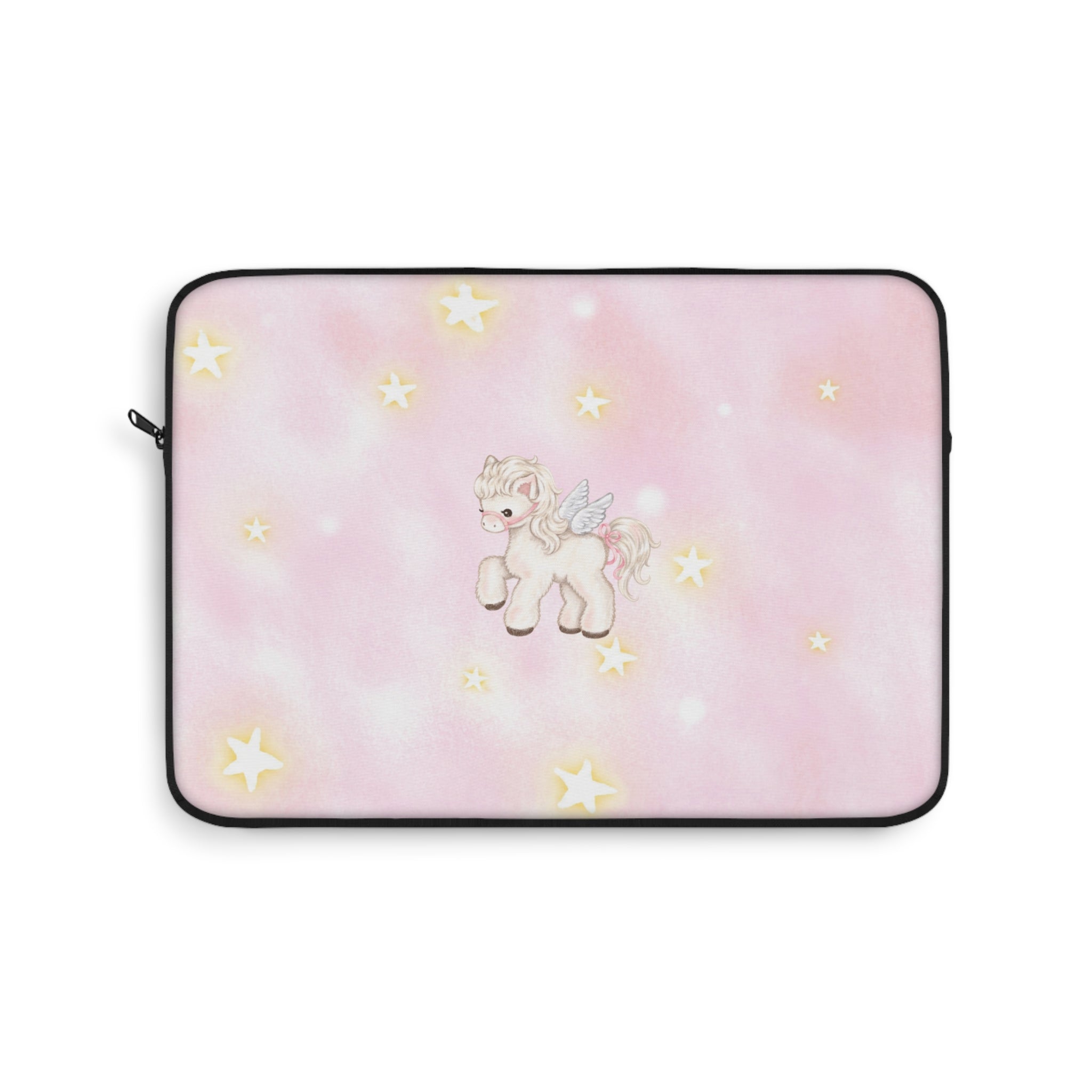 PINK ANGEL WINGS PONY UNICORN KINDLE IPAD & LAPTOP SLEEVE