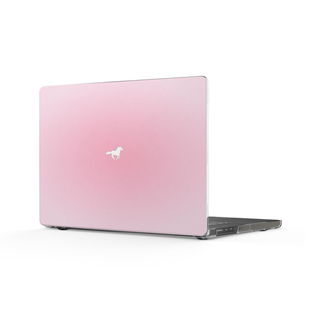 PINK AURA WESTERN HORSE MACBOOK COVERS