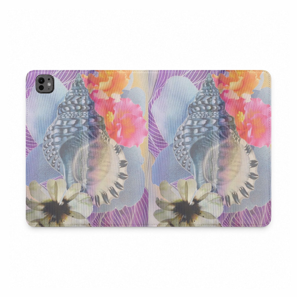 WHIMSY SEA SHELL IPAD TABLET FOLIO CASE