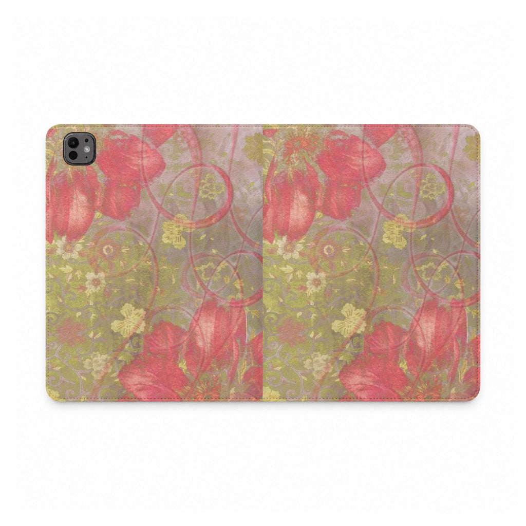 VINTAGE WATER LILY IPAD TABLET FOLIO CASE