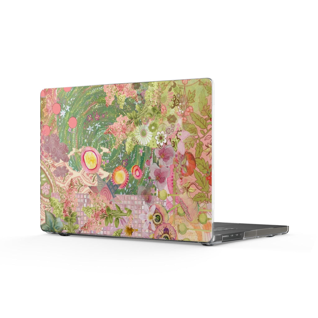 GREEN PINK MOSAIC WHIMSY MACBOOK COVERS