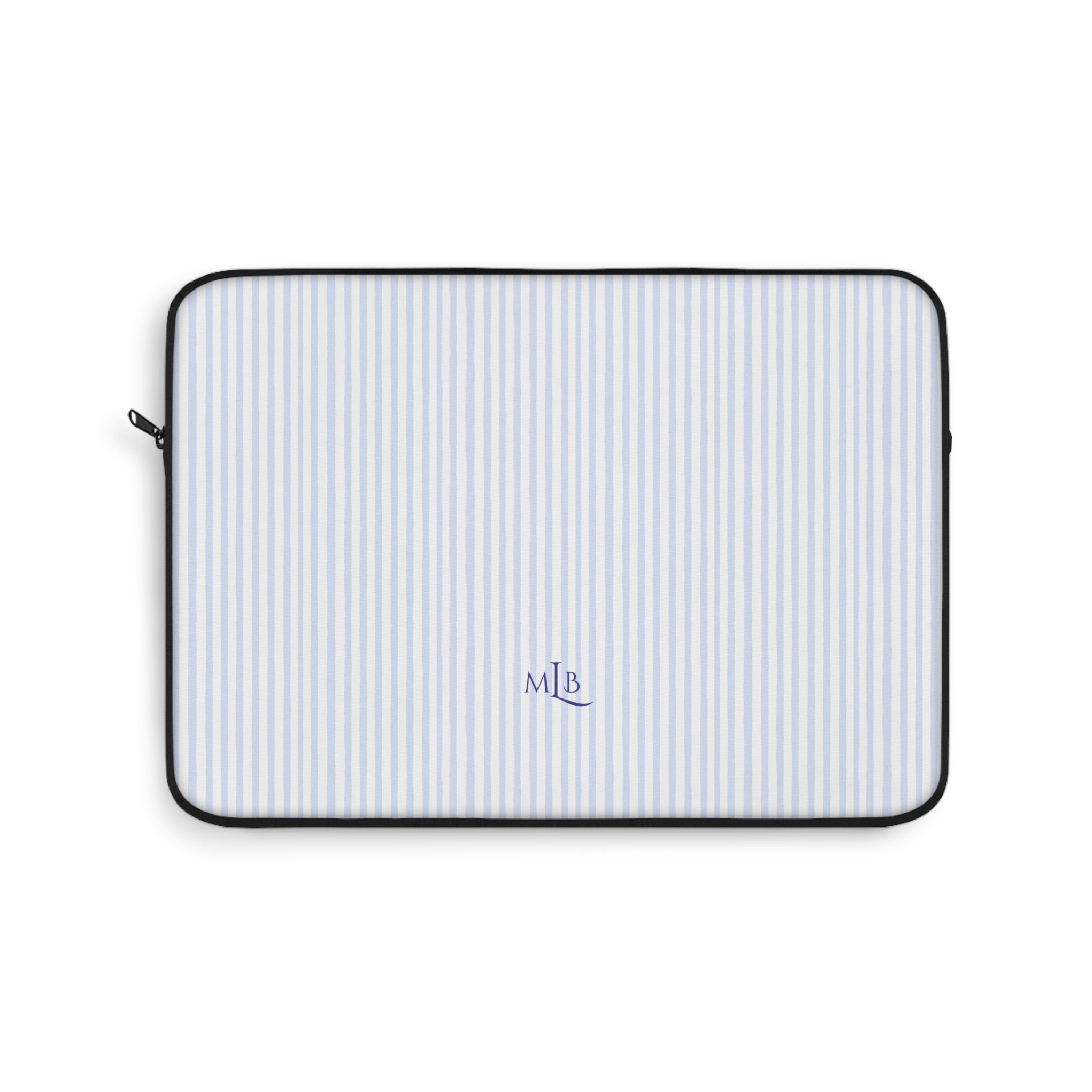 PERSONALIZED NAME CUSTOM BLUE STRIPES MONOGRAM INITIALS KINDLE IPAD & LAPTOP SLEEVE