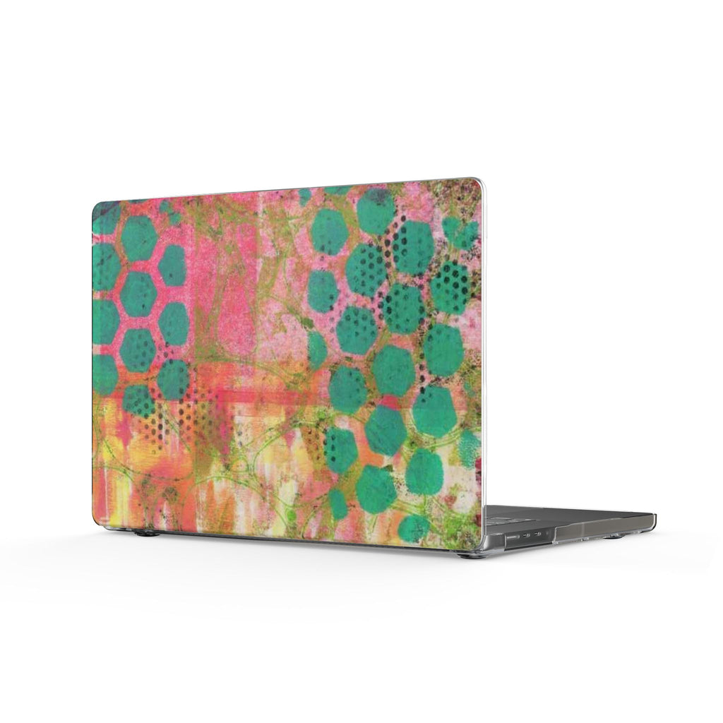 WHIMSY TEAL DOTS MACBOOK COVERS