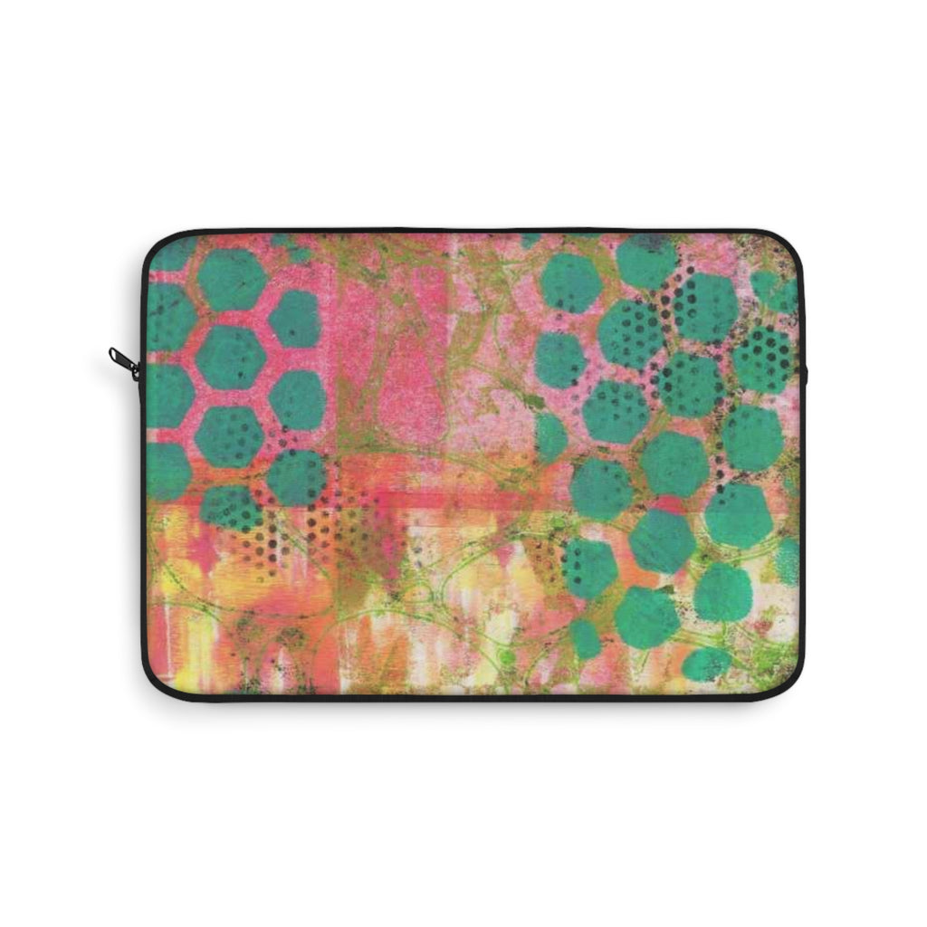 WHIMSY TEAL DOTS KINDLE IPAD & LAPTOP SLEEVE