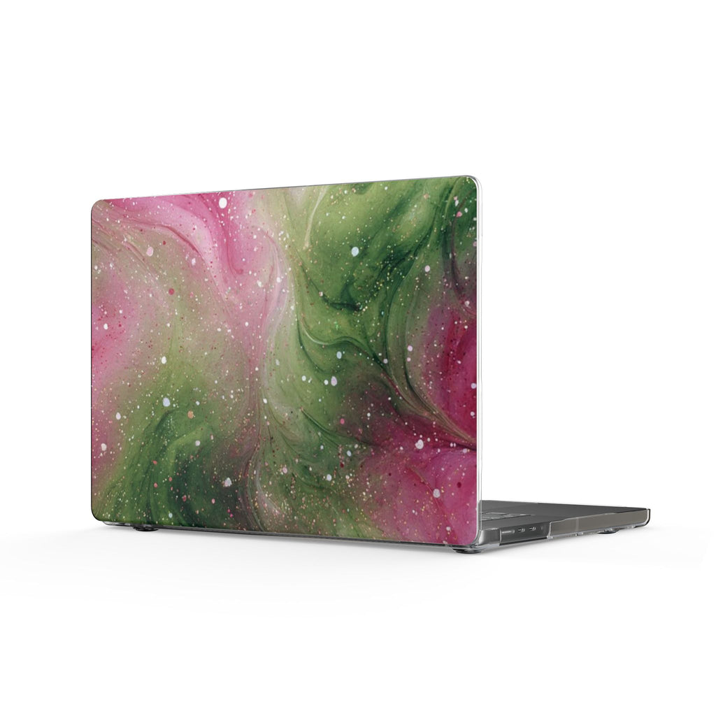 PINK & GREEN WHIMSY SWIRL MACBOOK COVERS
