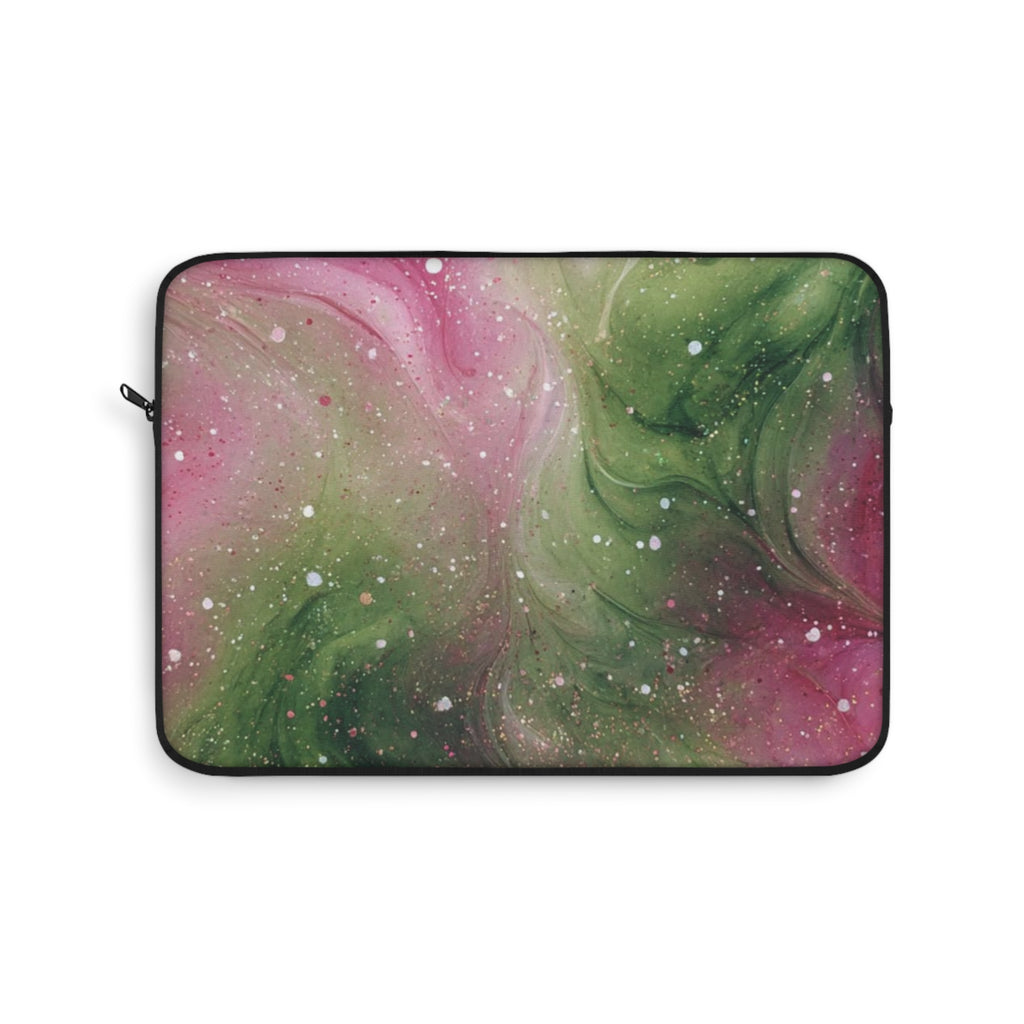 PINK & GREEN WHIMSY SWIRL KINDLE IPAD & LAPTOP SLEEVE