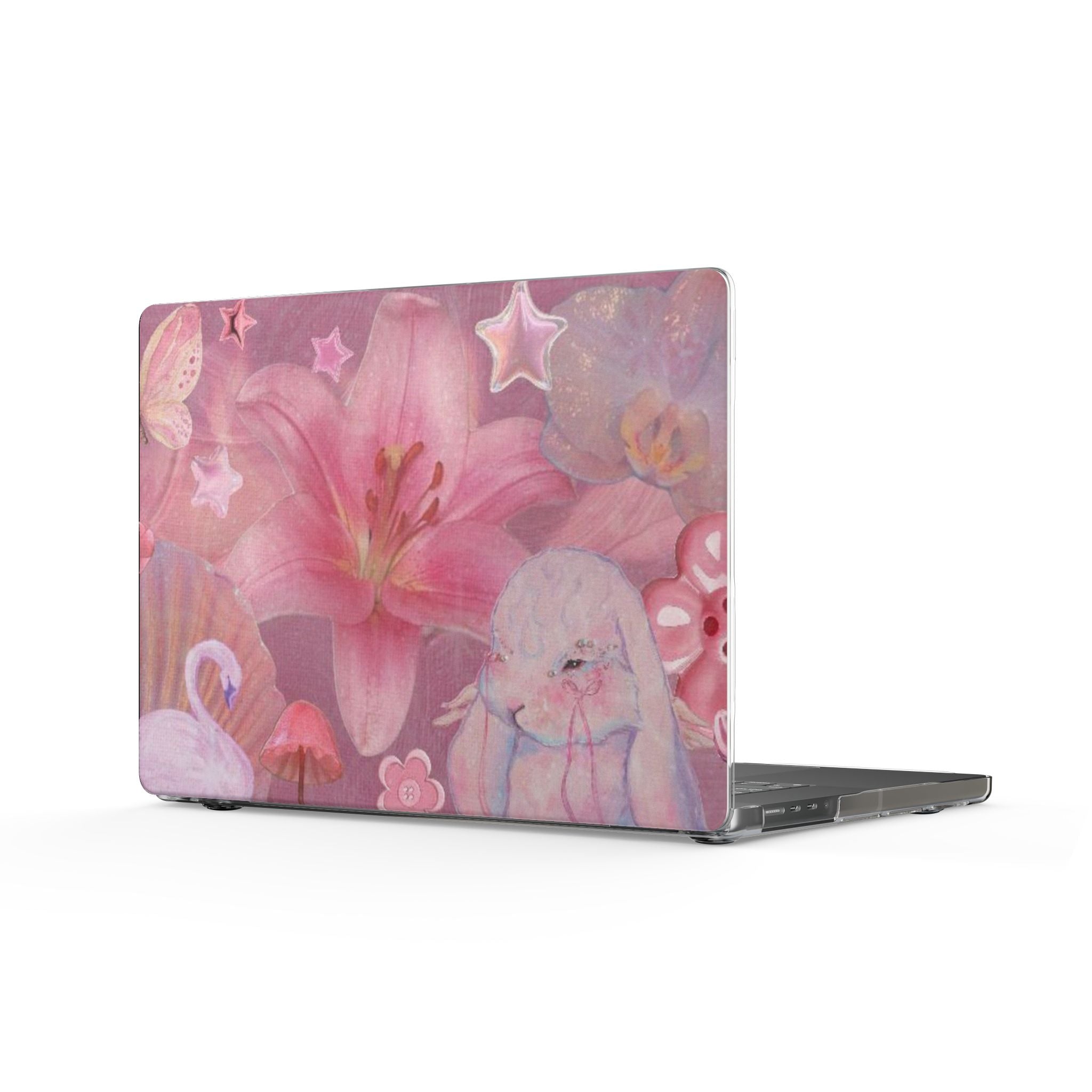 LILY WHIMSY FLOWER MACBOOK COVERS