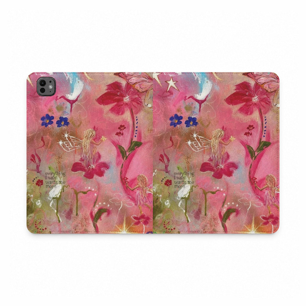 MANIFESTATION FAIRY EVERYTHING I WANT WANTS ME TOO IPAD TABLET FOLIO CASE