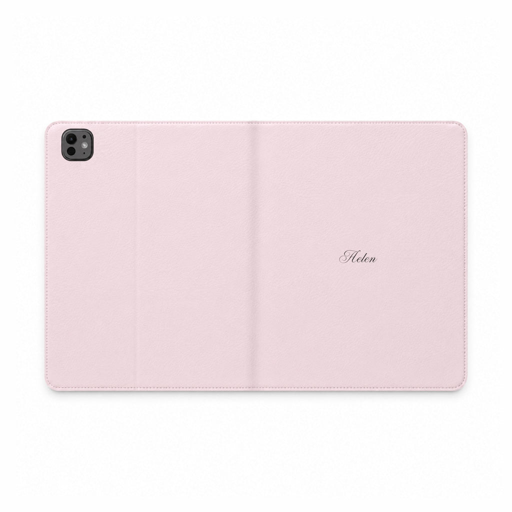 PERSONALIZED BABY PINK CUSTOM NAME IPAD TABLET FOLIO CASE