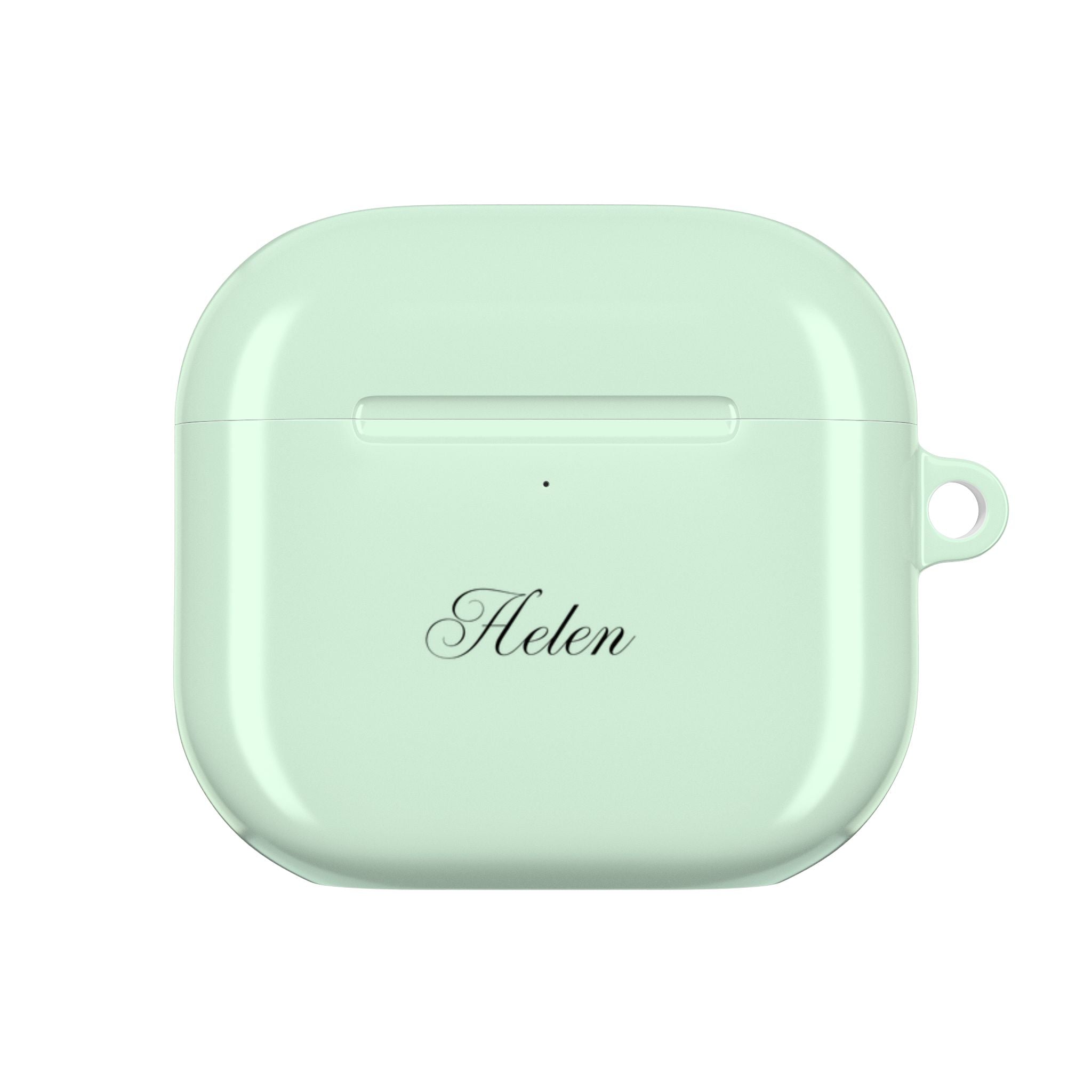 PERSONALIZED NAME CUSTOM PASTEL GREEN AIRPOD CASE