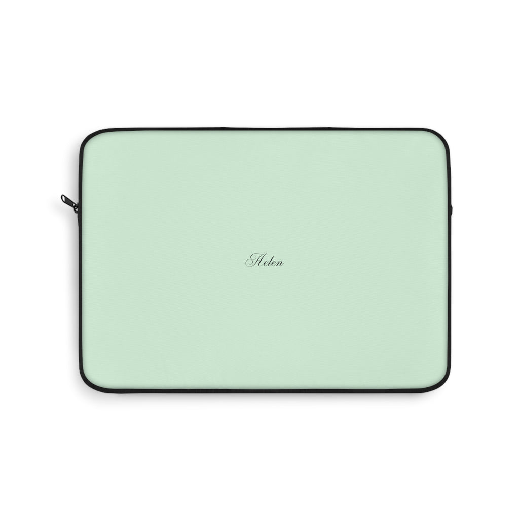 PERSONALIZED NAME CUSTOM PASTEL GREEN KINDLE IPAD & LAPTOP SLEEVE
