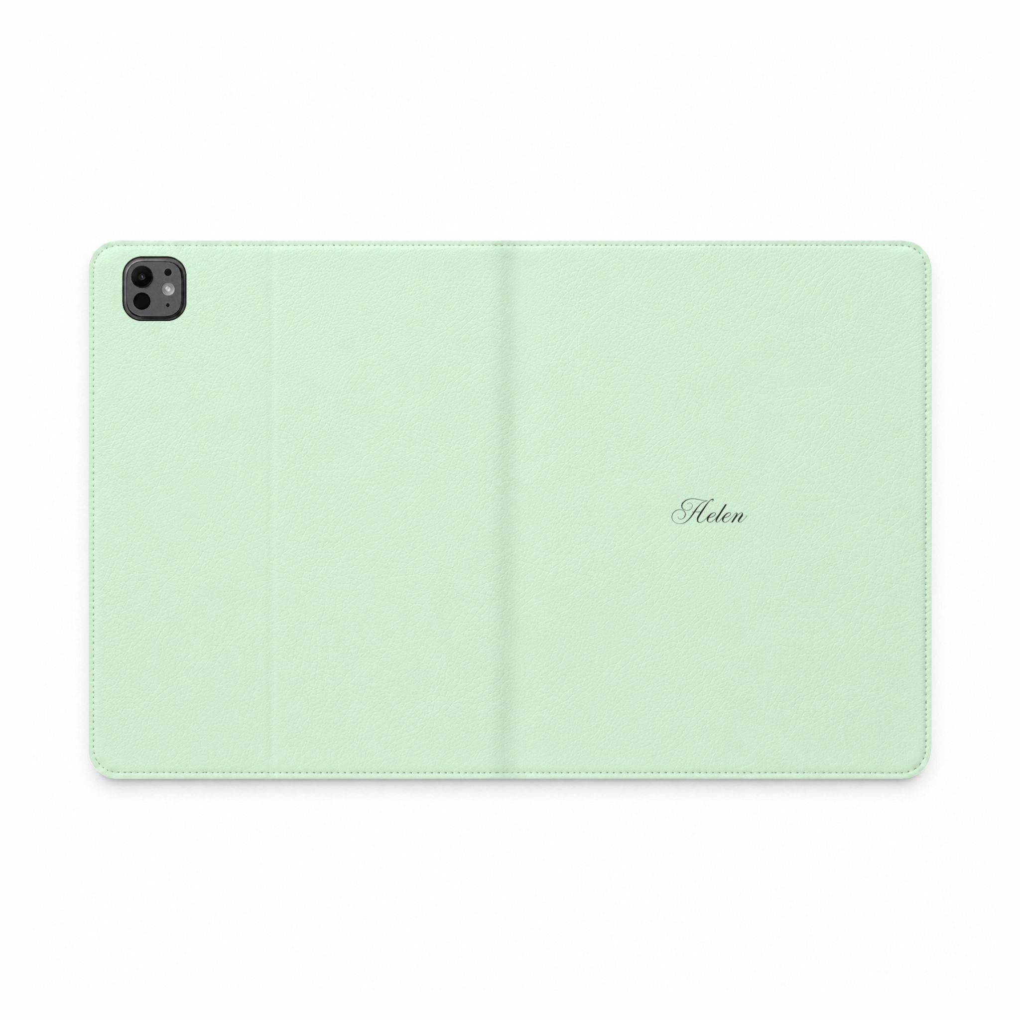 PERSONALIZED PASTEL GREEN CUSTOM NAME IPAD TABLET FOLIO CASE