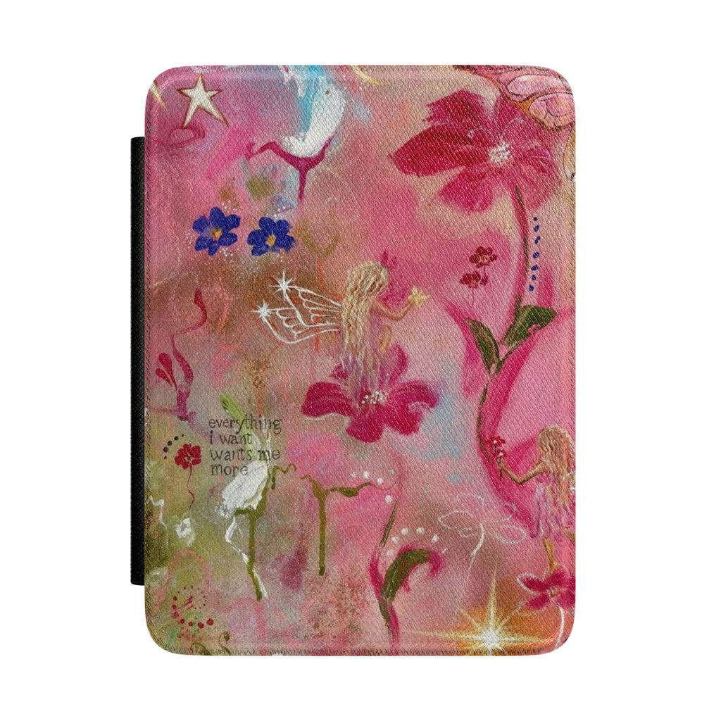 MANIFESTATION FAIRY EVERYTHING I WANT WANTS ME TOO KINDLE CASE HARDCOVER