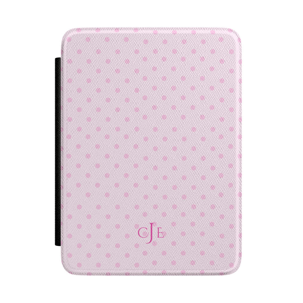 PERSONALIZED CUSTOM NAME PINK POLKA DOTS MONOGRAM INITIALS CASE HARDCOVER