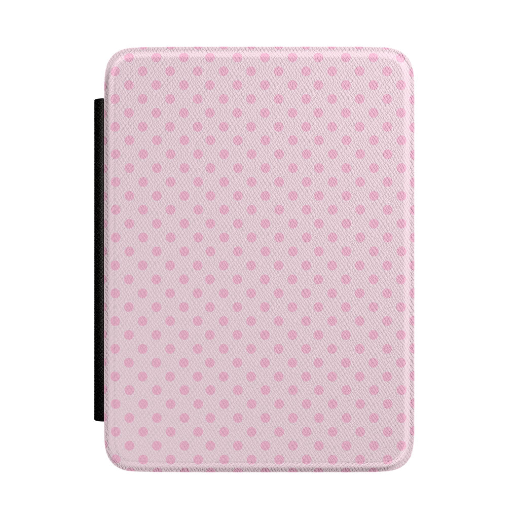 BABY PINK POLKA DOTS KINDLE CASE HARDCOVER