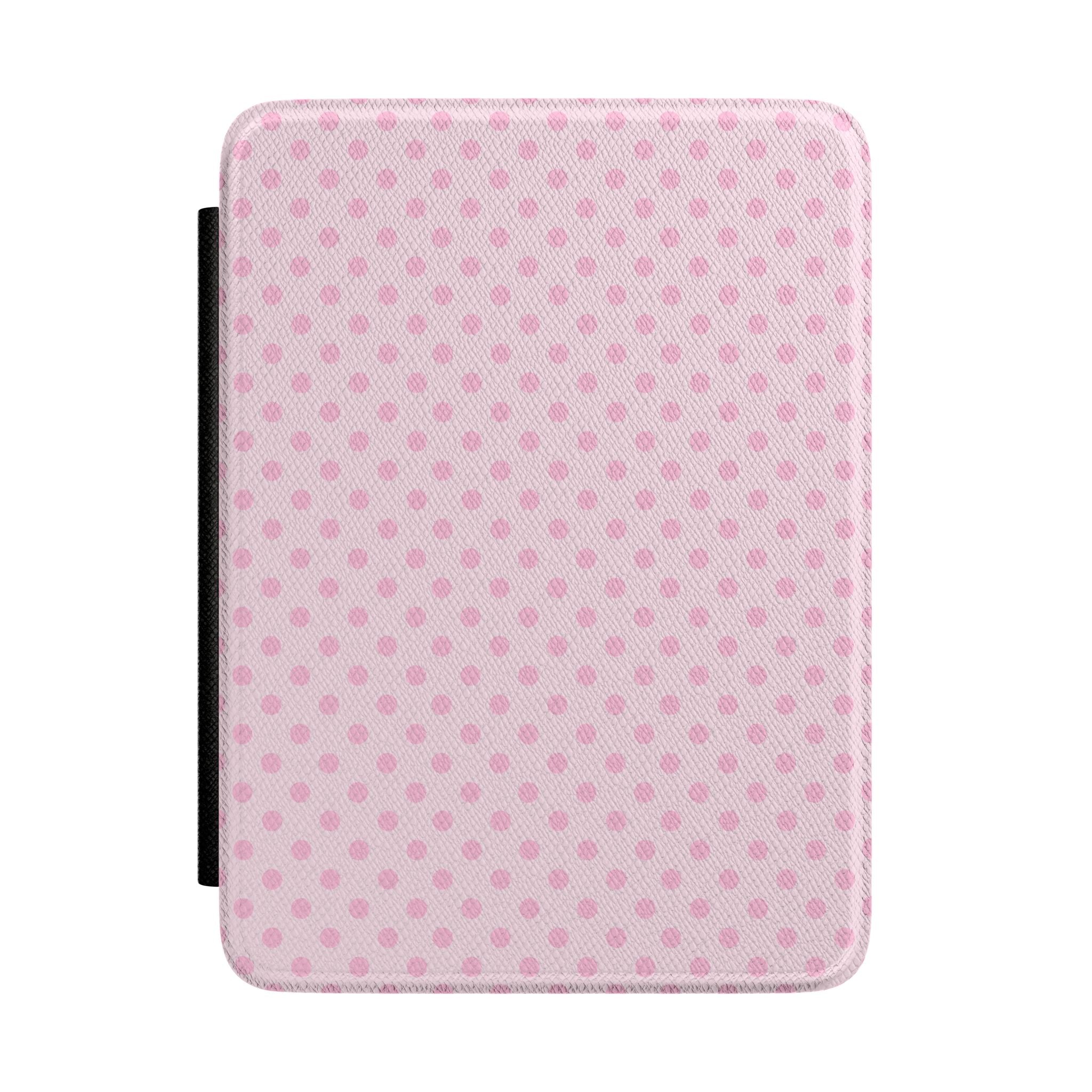BABY PINK POLKA DOTS KINDLE CASE HARDCOVER