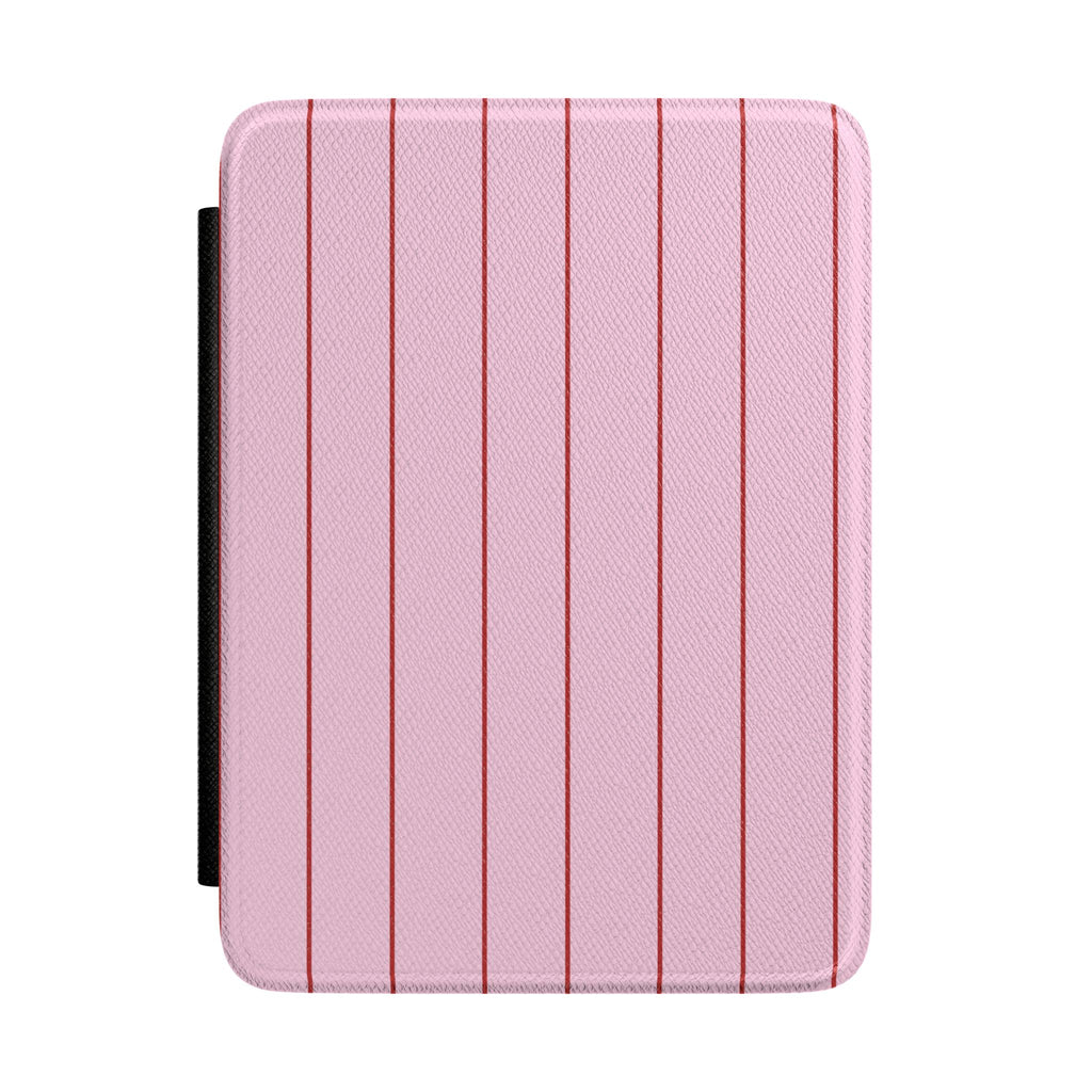 PINK RED STRIPES KINDLE CASE HARDCOVER