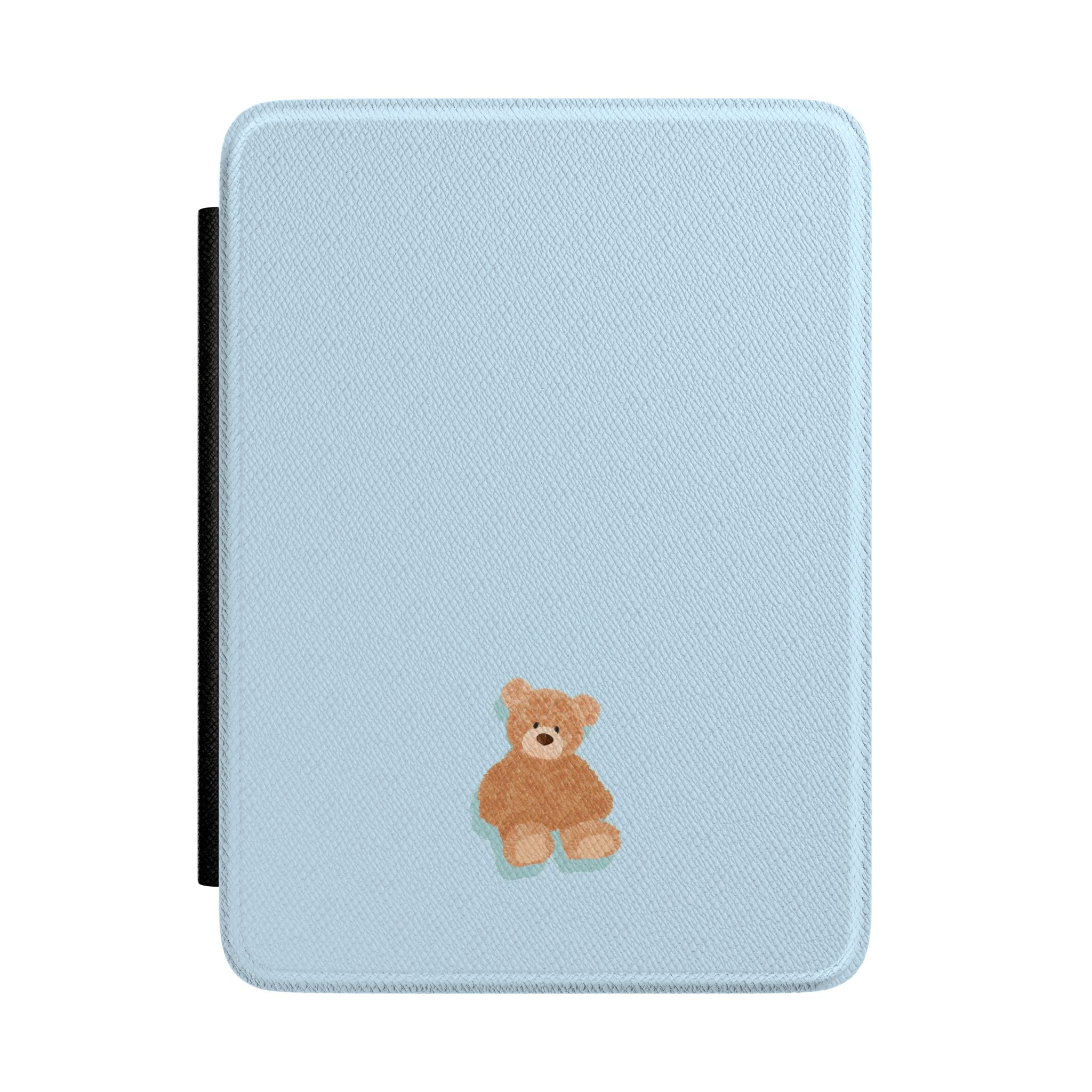 BABY BLUE TEDDY BEAR KINDLE CASE HARDCOVER