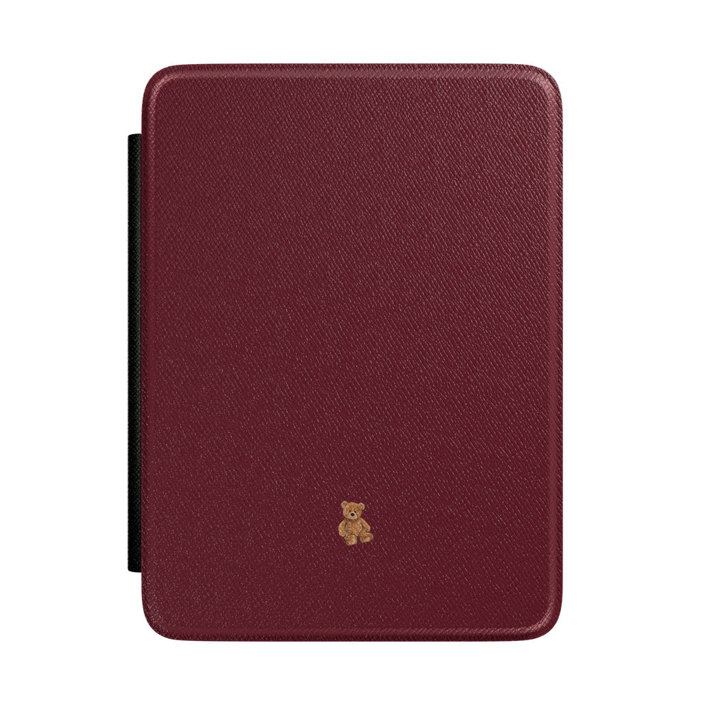 CHERRY RED MINI TEDDY BEAR KINDLE CASE HARDCOVER