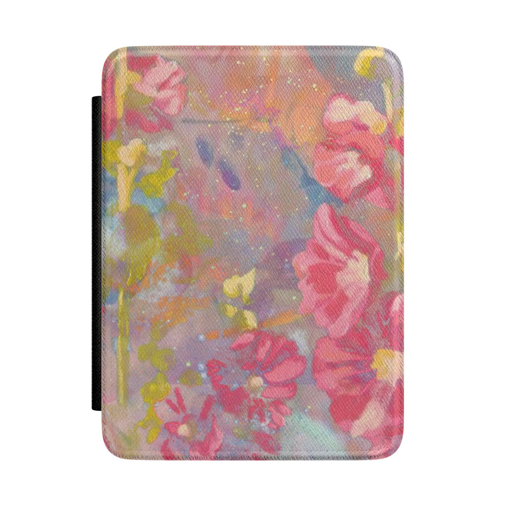PINK WHIMSY PRISM FLORAL KINDLE CASE HARDCOVER
