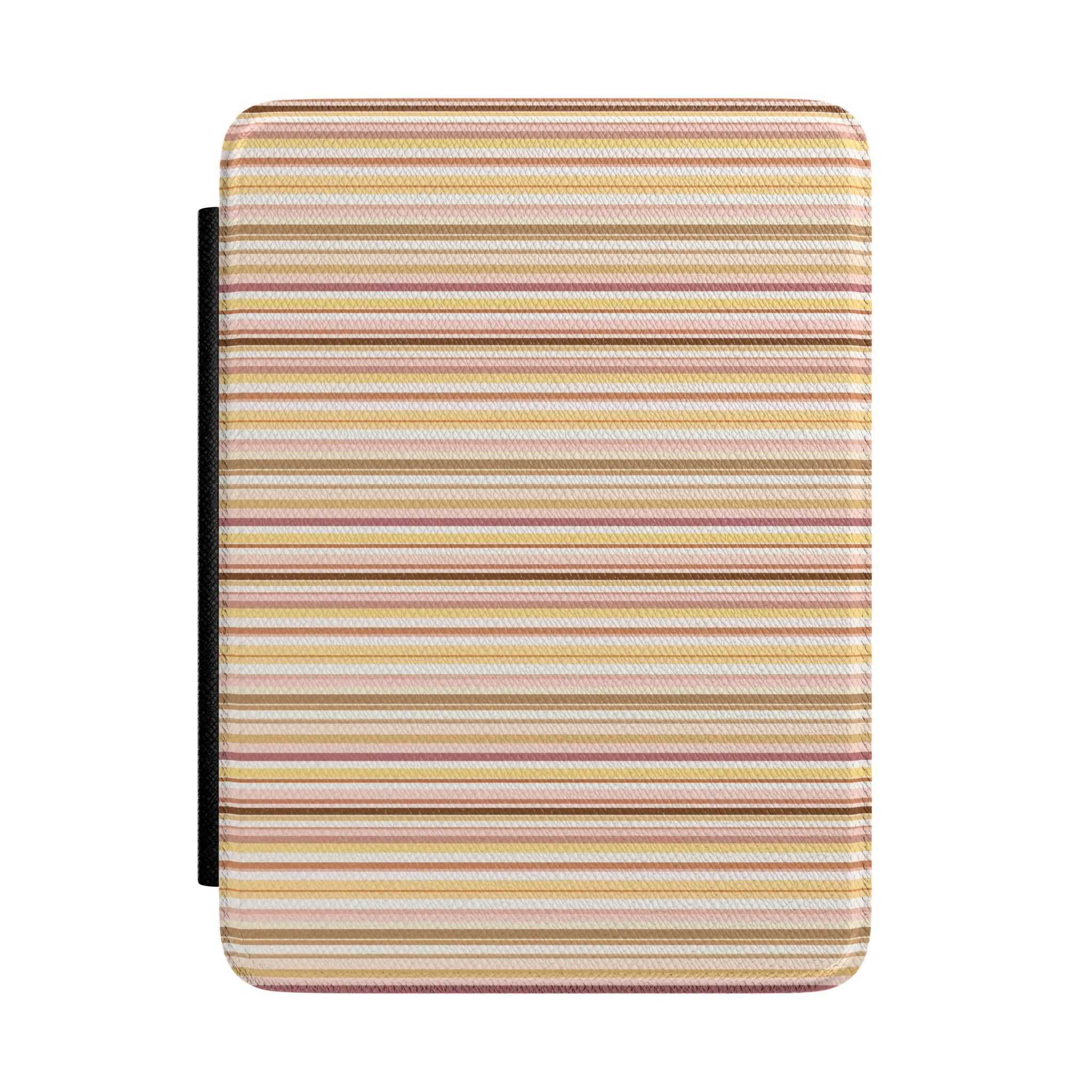 MINIMALIST YELLOW STRIPES KINDLE CASE HARDCOVER