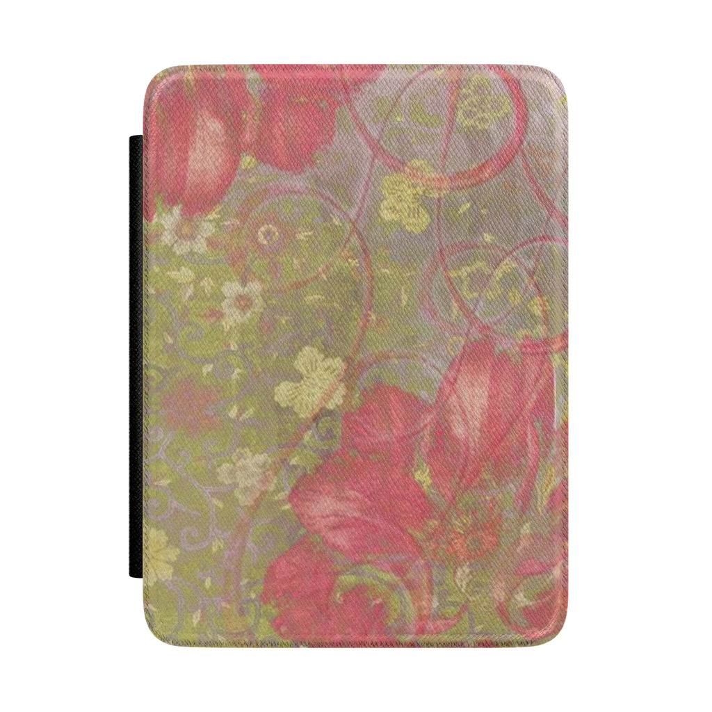 VINTAGE WATER LILY KINDLE CASE HARDCOVER