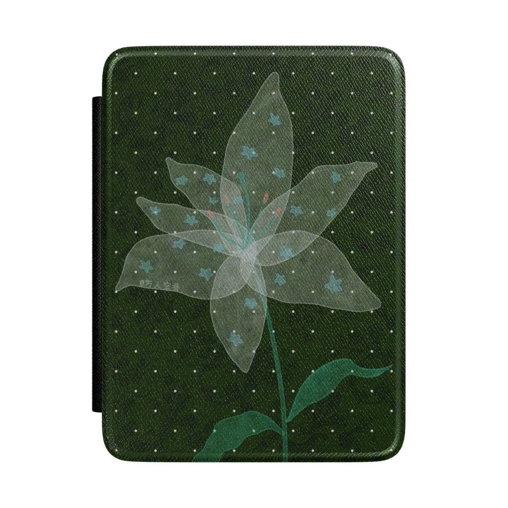 GREEN FAIRY MAGIC FLOWER KINDLE CASE HARDCOVER