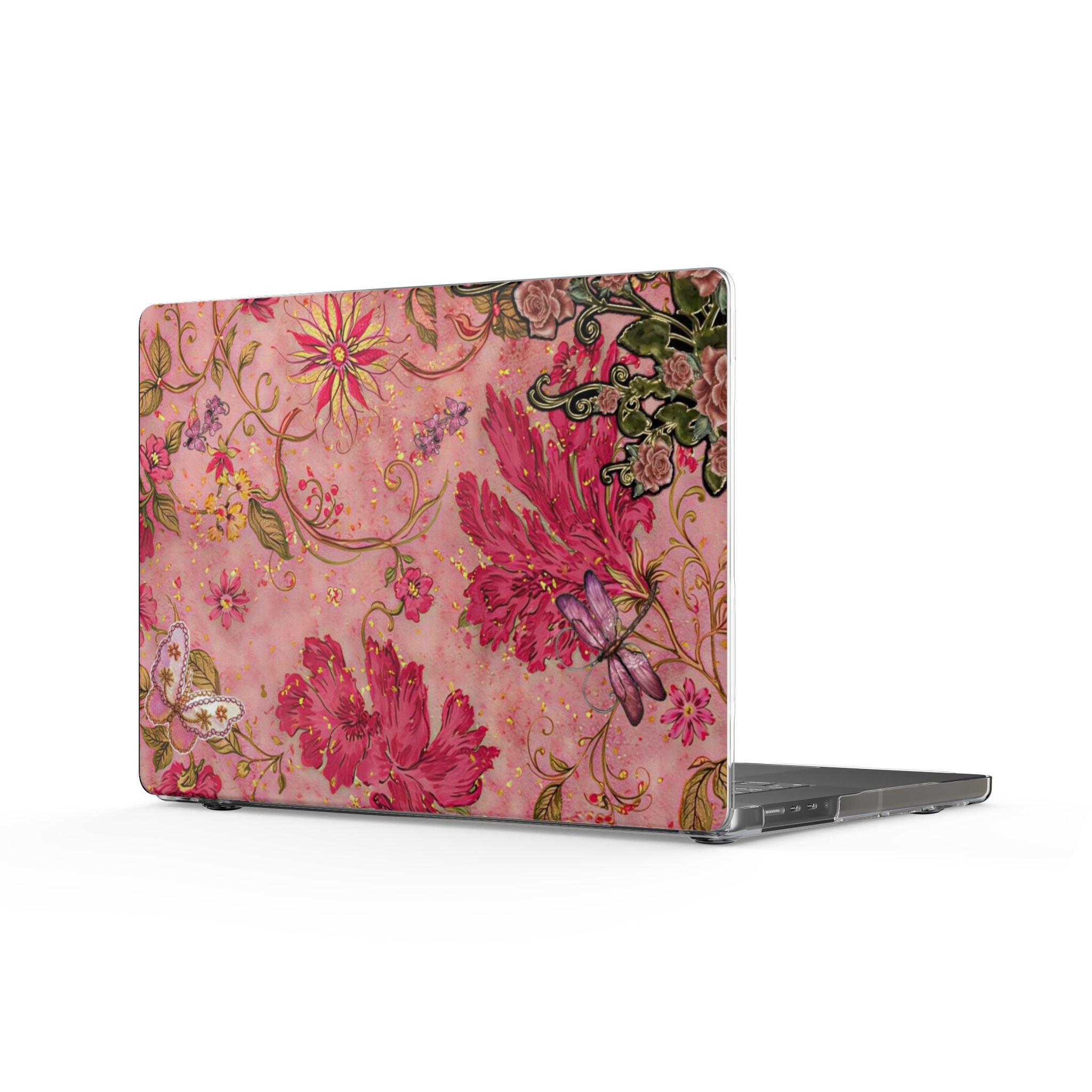 GLISTENING EMBELLISHED FLORAL MACBOOK COVERS