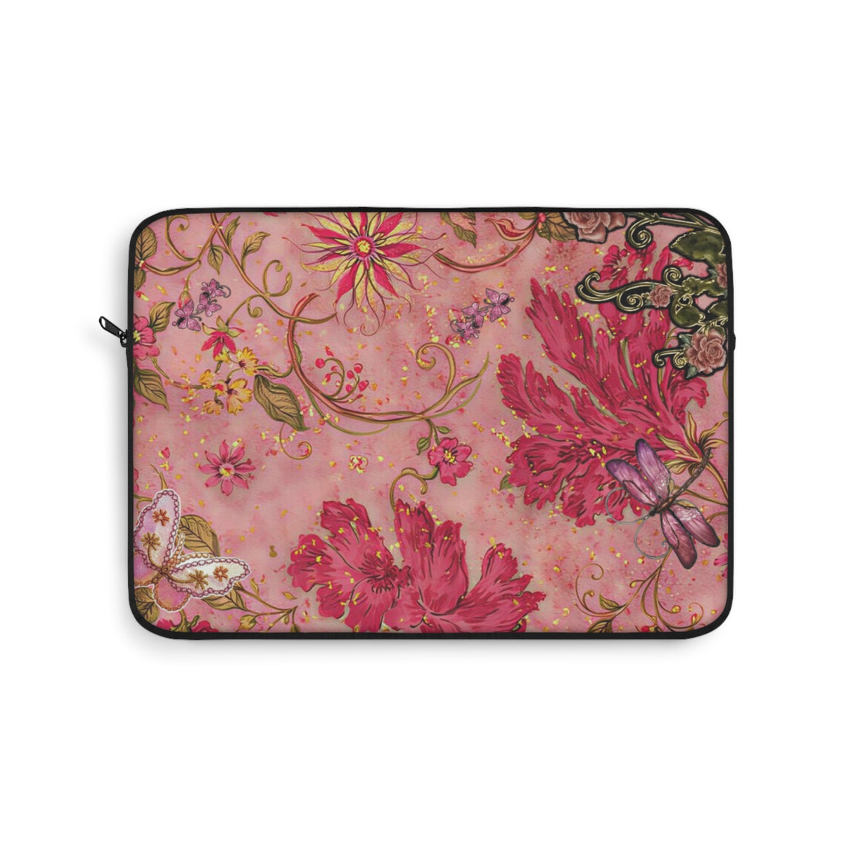 GLISTENING EMBELLISHED FLORAL KINDLE IPAD & LAPTOP SLEEVE