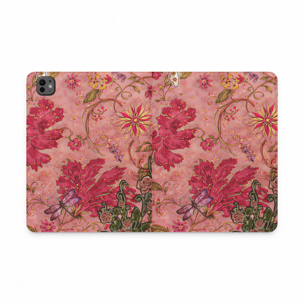 GLISTENING EMBELLISHED FLORAL IPAD TABLET FOLIO CASE