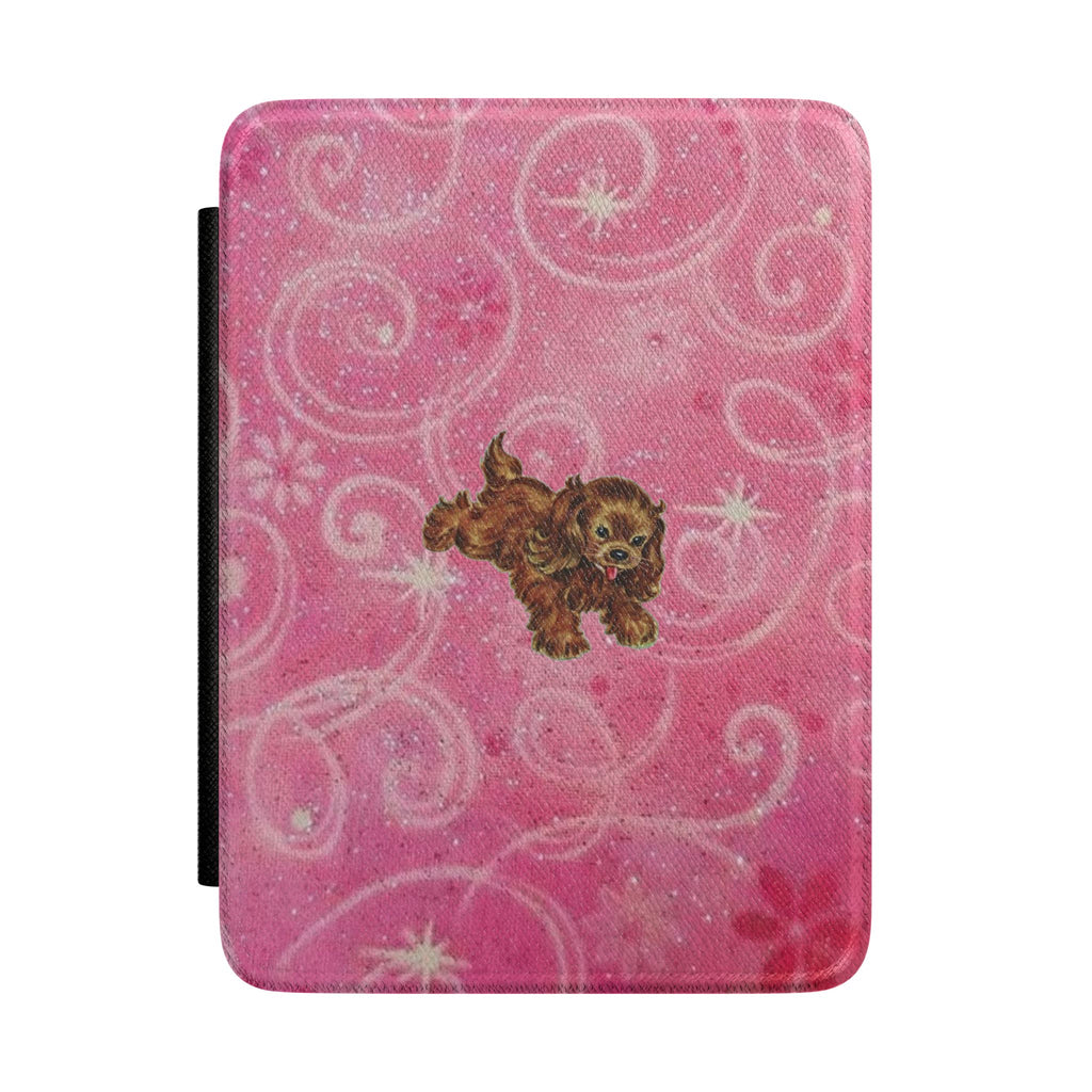 PINK WHIMSY GLOW PARK AVENUE PUPPY KINDLE CASE HARDCOVER