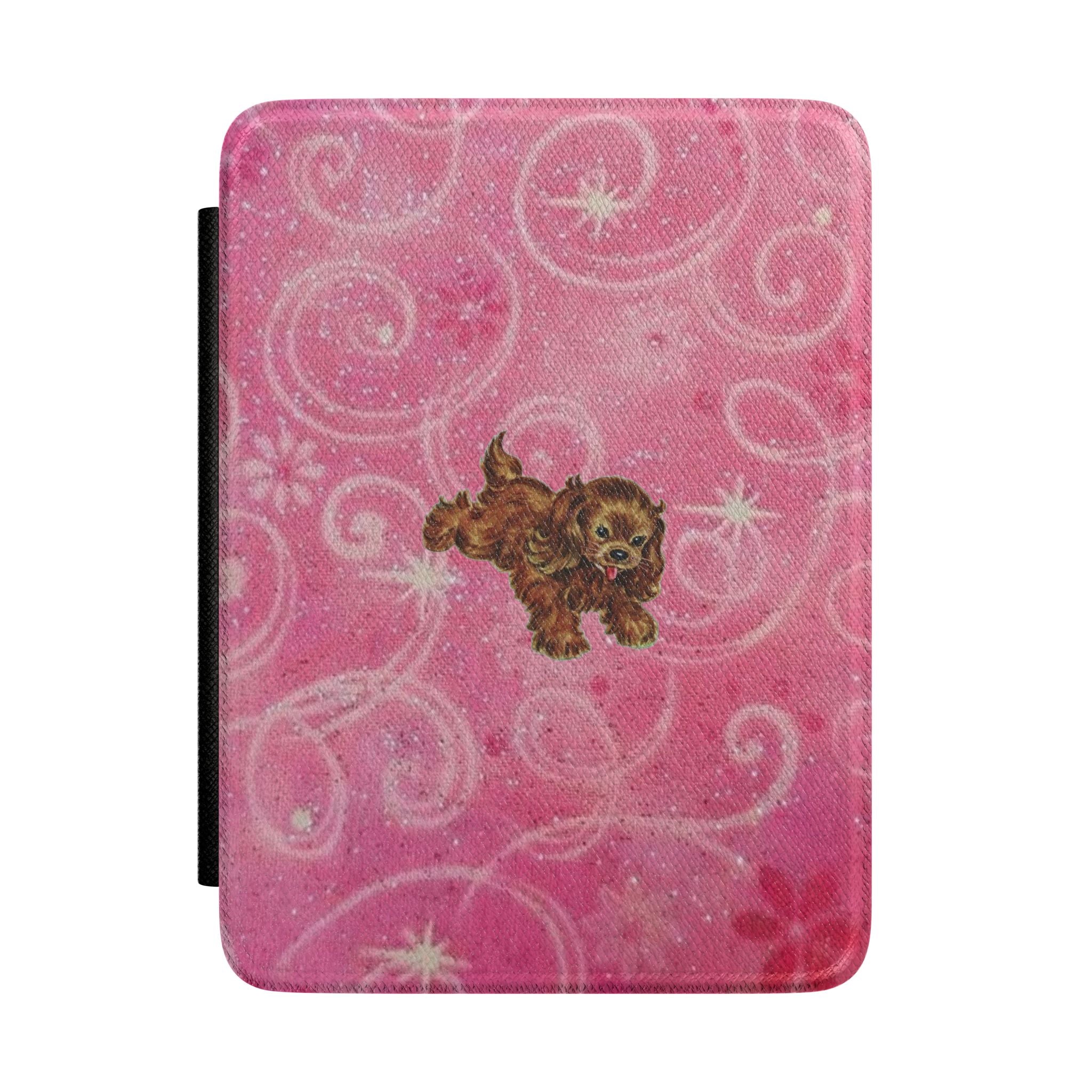 PINK WHIMSY GLOW PARK AVENUE PUPPY KINDLE CASE HARDCOVER