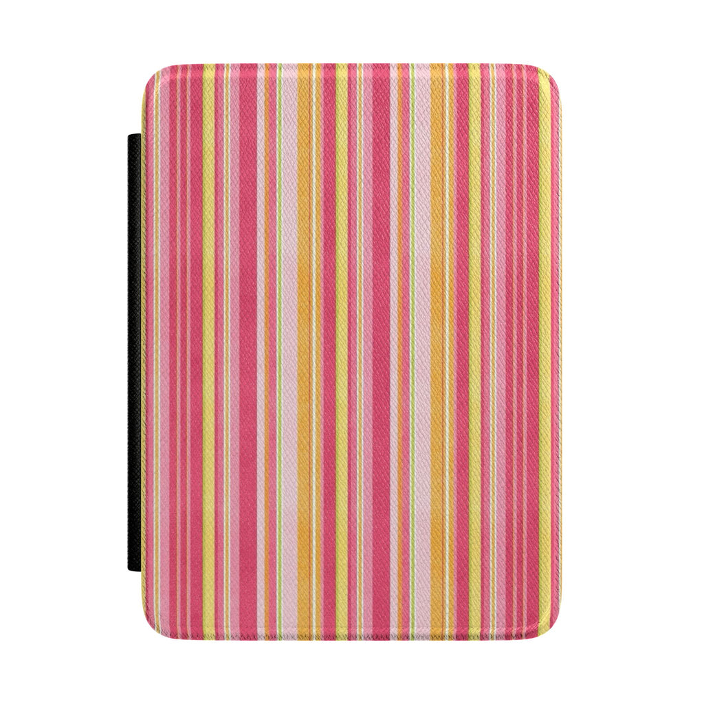 GRAPEFRUIT STRIPES KINDLE CASE HARDCOVER