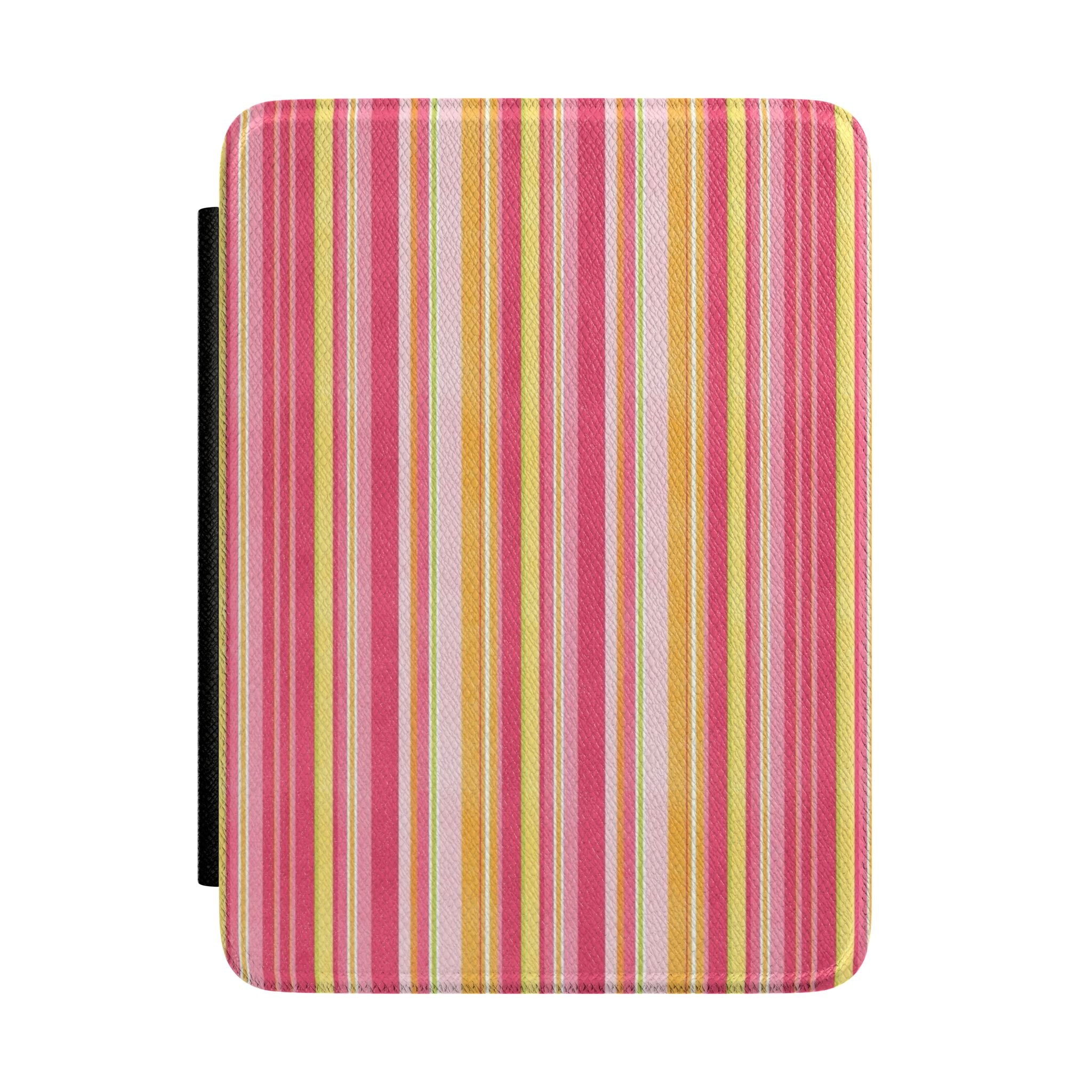 GRAPEFRUIT STRIPES KINDLE CASE HARDCOVER