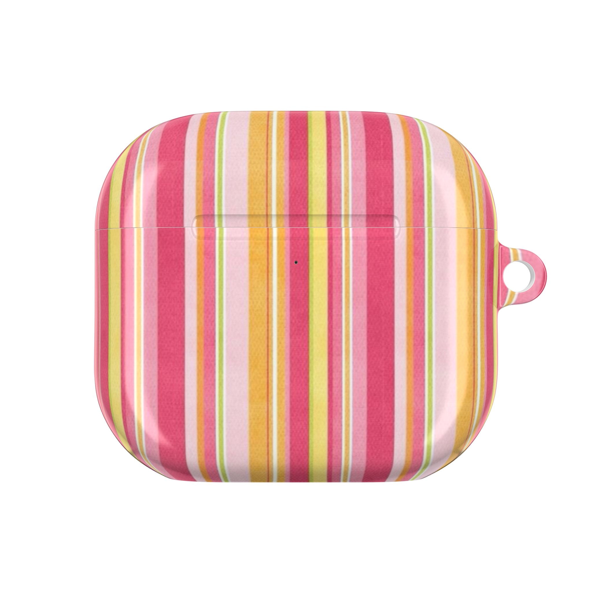 GRAPEFRUIT STRIPES AIRPOD CASE