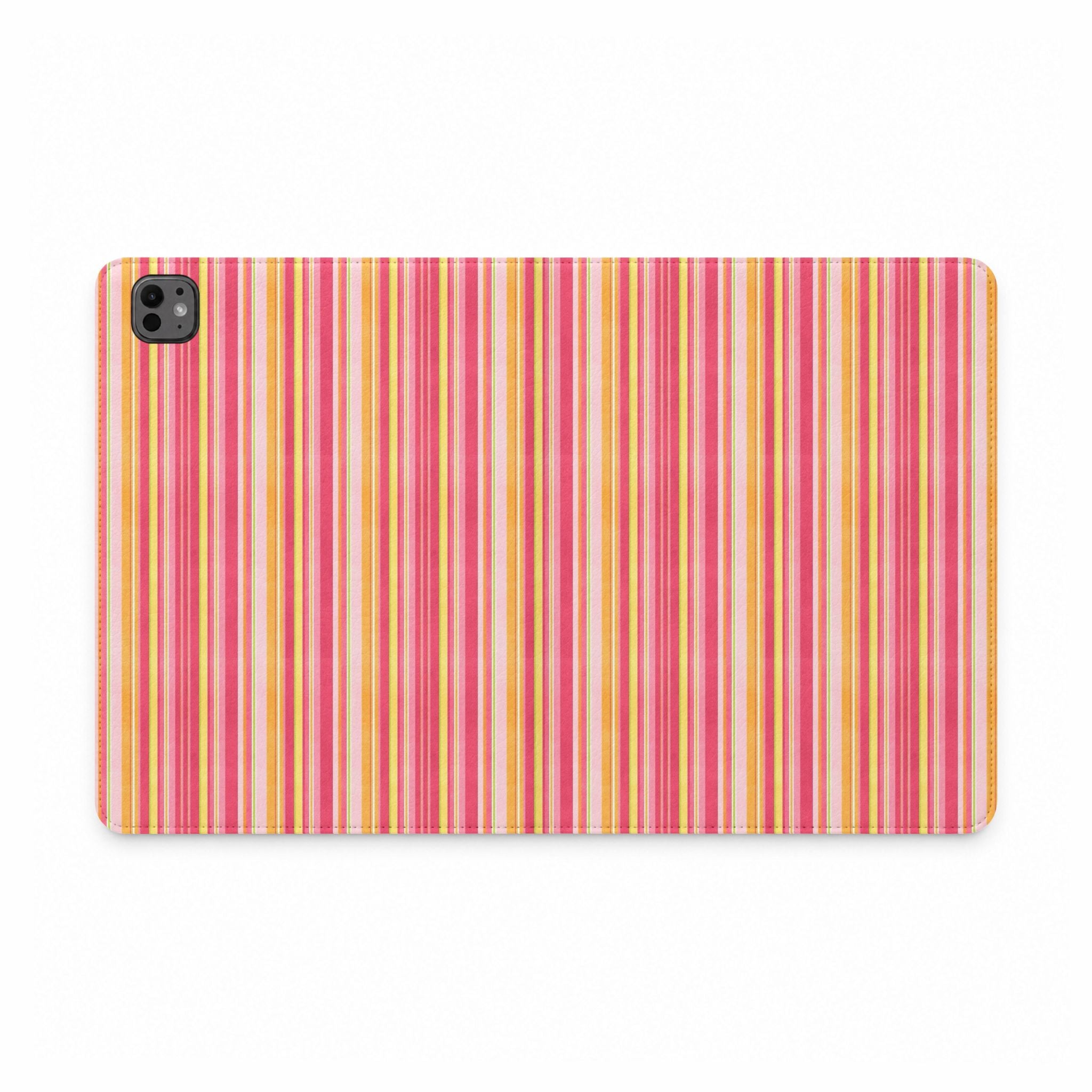 GRAPEFRUIT STRIPES IPAD TABLET FOLIO CASE
