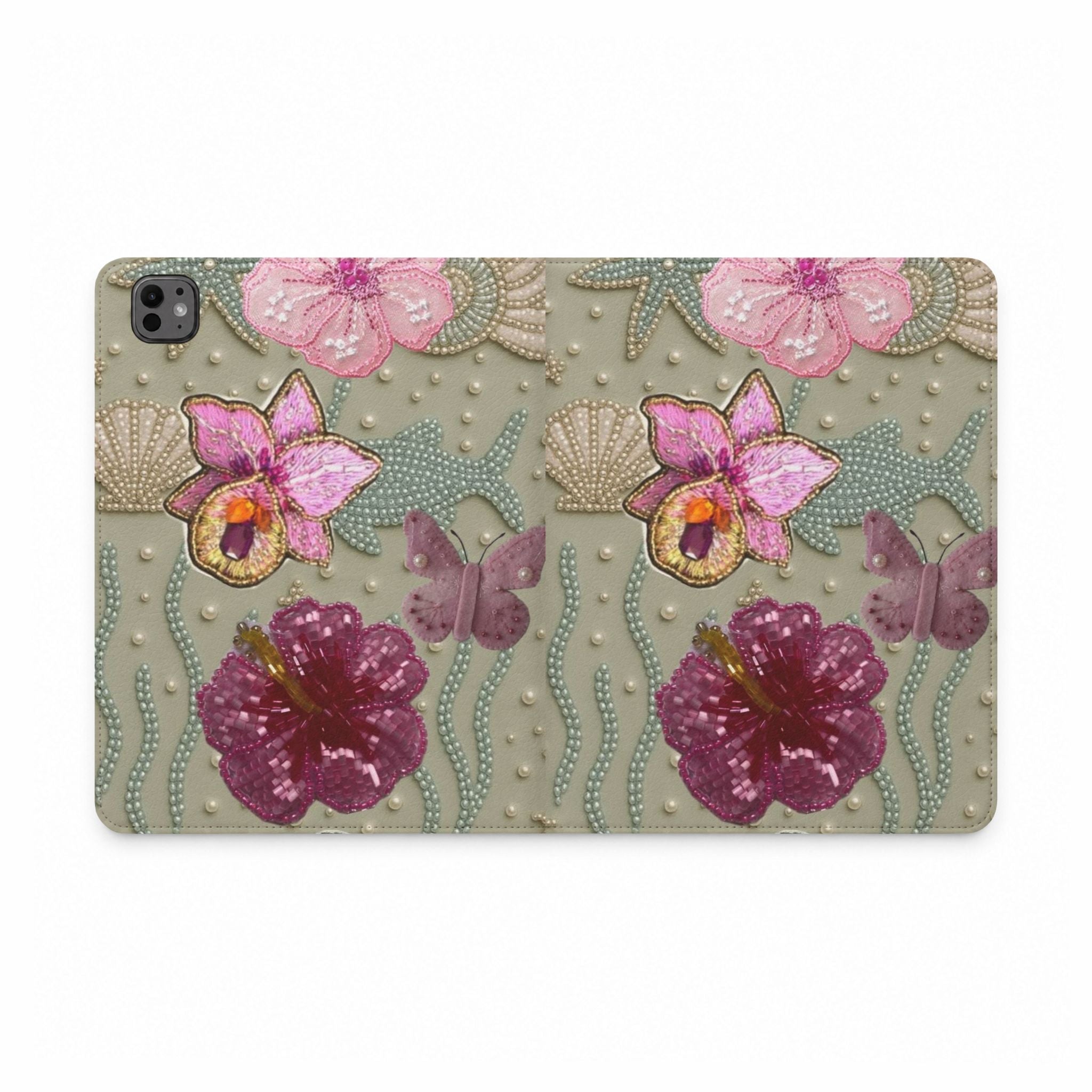SAGE PRISM FLORAL IPAD TABLET FOLIO CASE